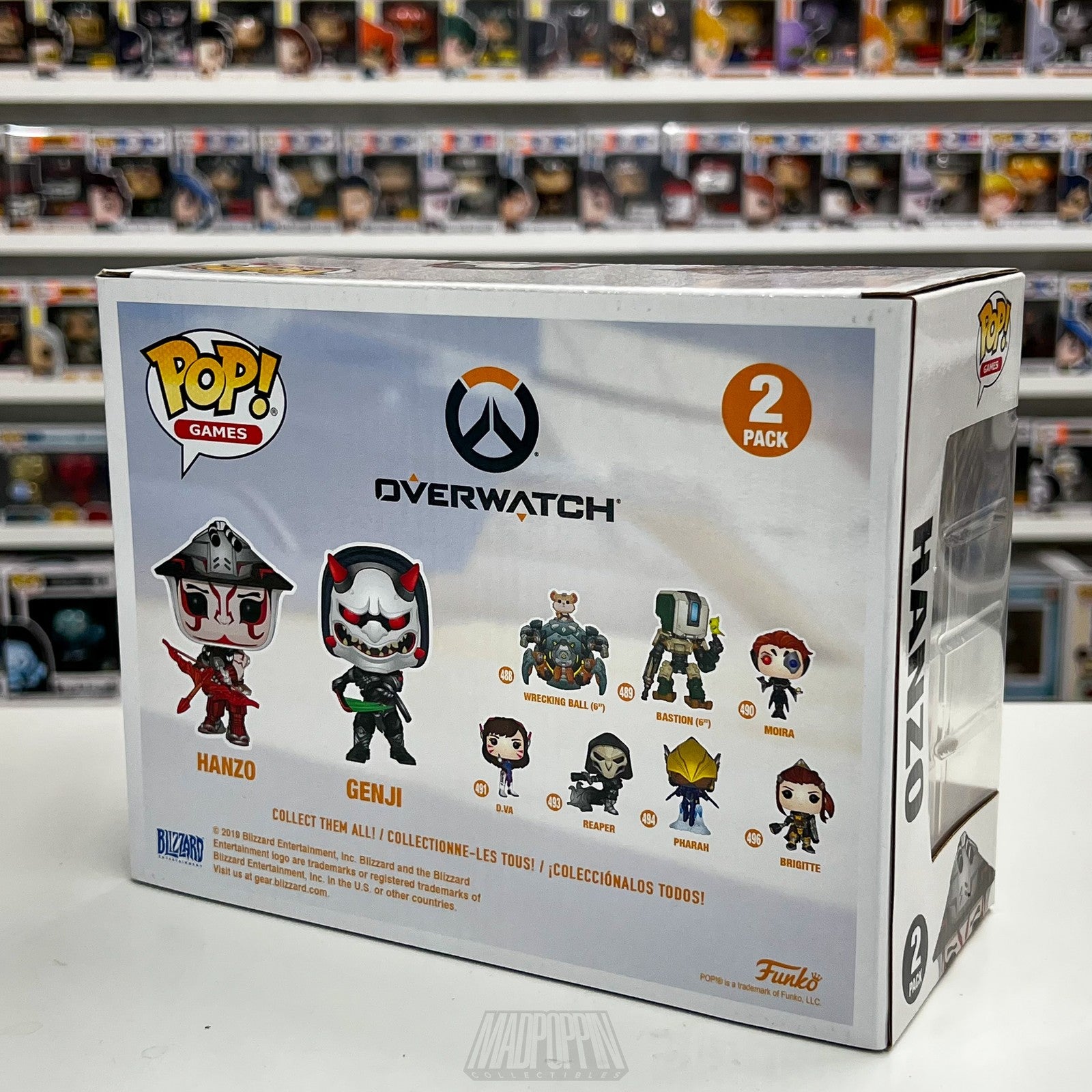 Funko Pop Overwatch Hanzo Genji 2 Pack E3 2019 Limited Edition Vinyl Figures