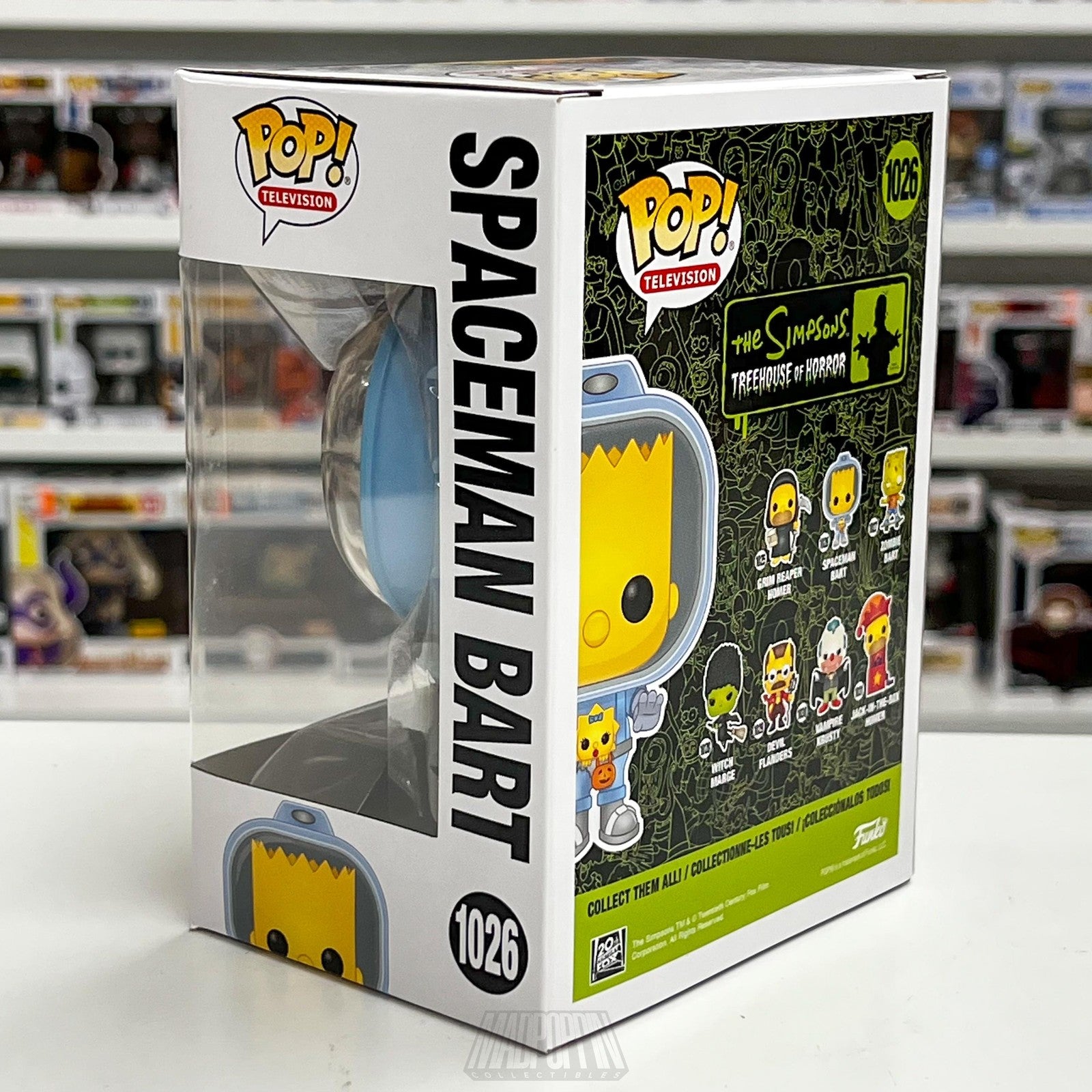 Funko Pop Spaceman Bart #1026 Simpsons Treehouse of Horror Vinyl Figure New 2020