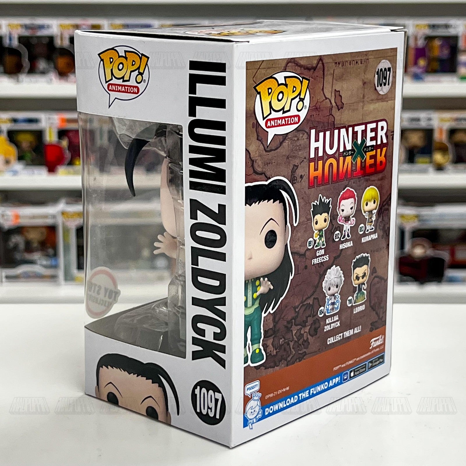 Funko Pop Animation Hunter x Hunter Illumi Zoldyck 1097 Toy Stop Exclusive New