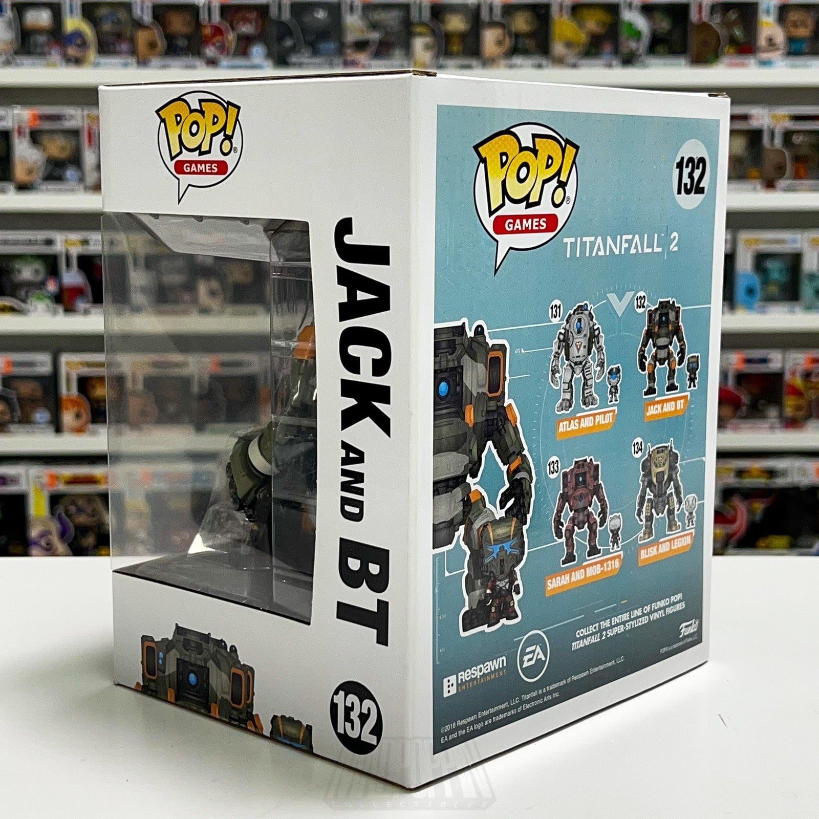Funko Pop Video Games Titanfall 2 Jack and BT 132 Vaulted Vinyl Protector MINT