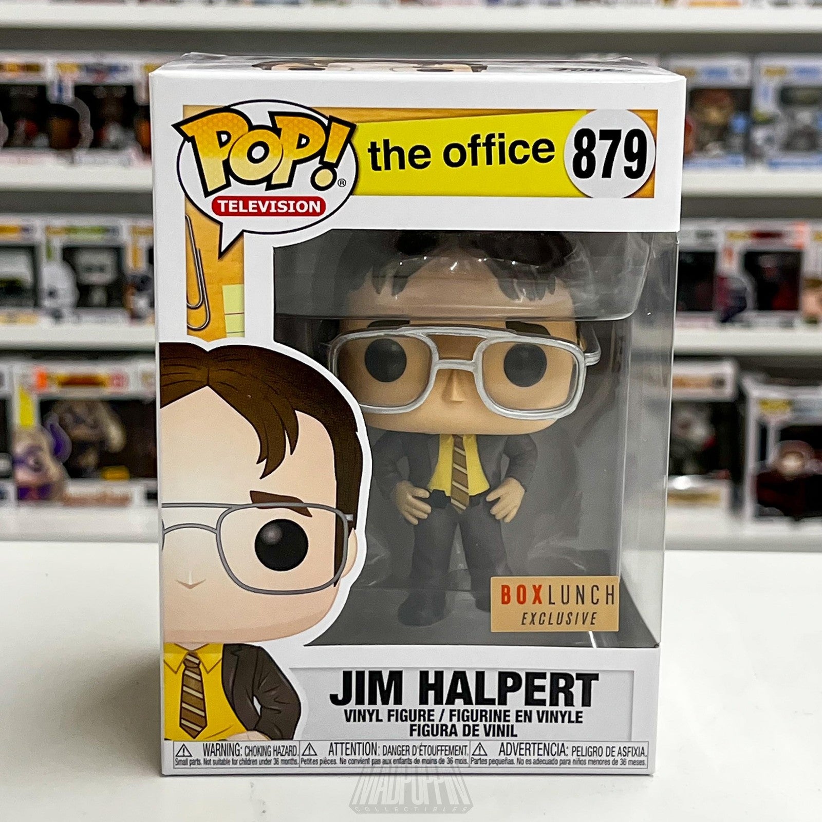 Funko Pop The Office Jim Halpert Dwight Disguise 879 BoxLunch Exclusive New