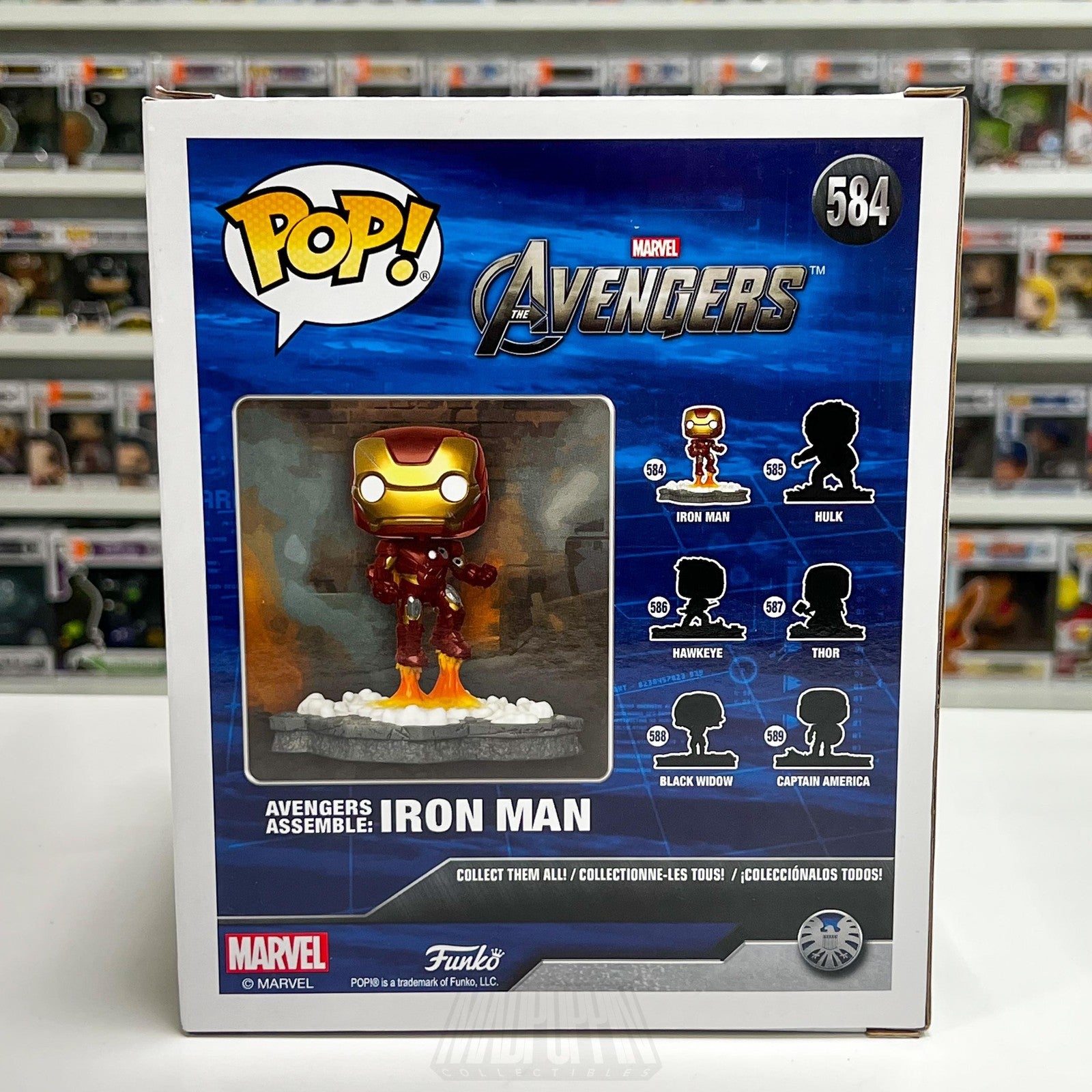 Funko Pop Marvel Avengers Assemble Iron Man 584 Amazon Exclusive Deluxe Figure