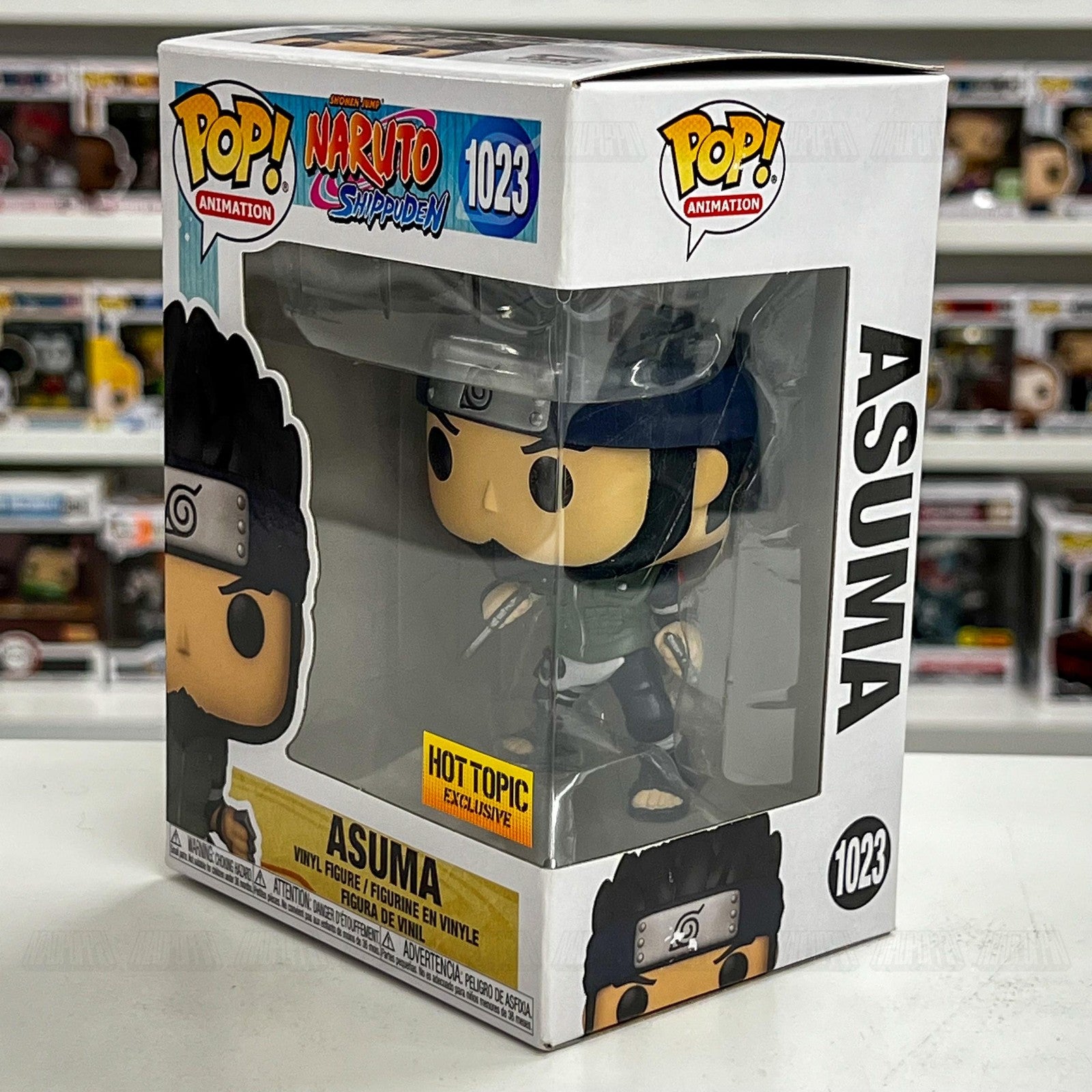 Funko Pop Naruto Shippuden Asuma #1023 Hot Topic Exclusive Vinyl Figure NIB