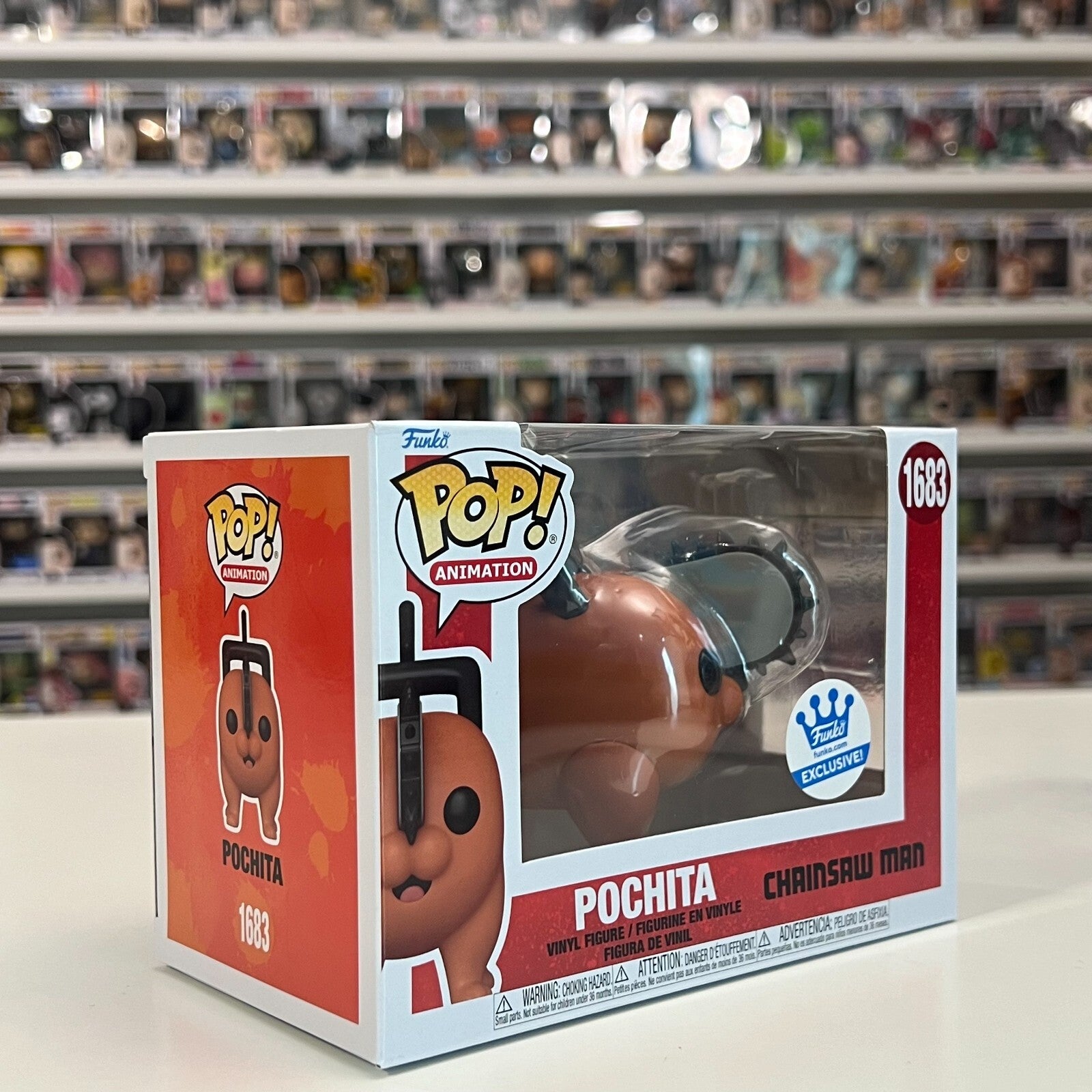 Funko Pop Anime Chainsaw Man Pochita Standing Exclusive 1683