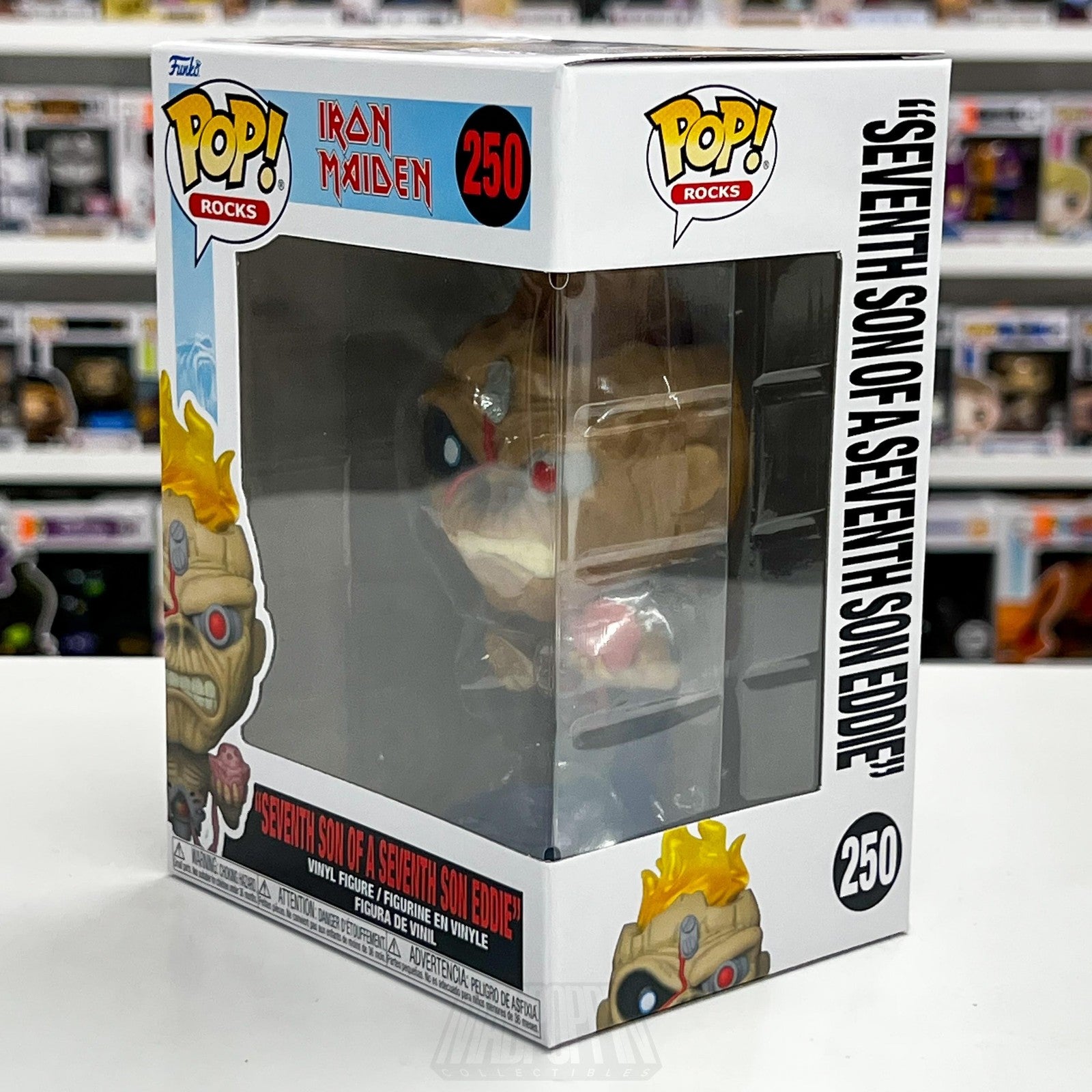 Funko Pop Rocks Iron Maiden Seventh Son Eddie 250 Heavy Metal Music Figure Vinyl1