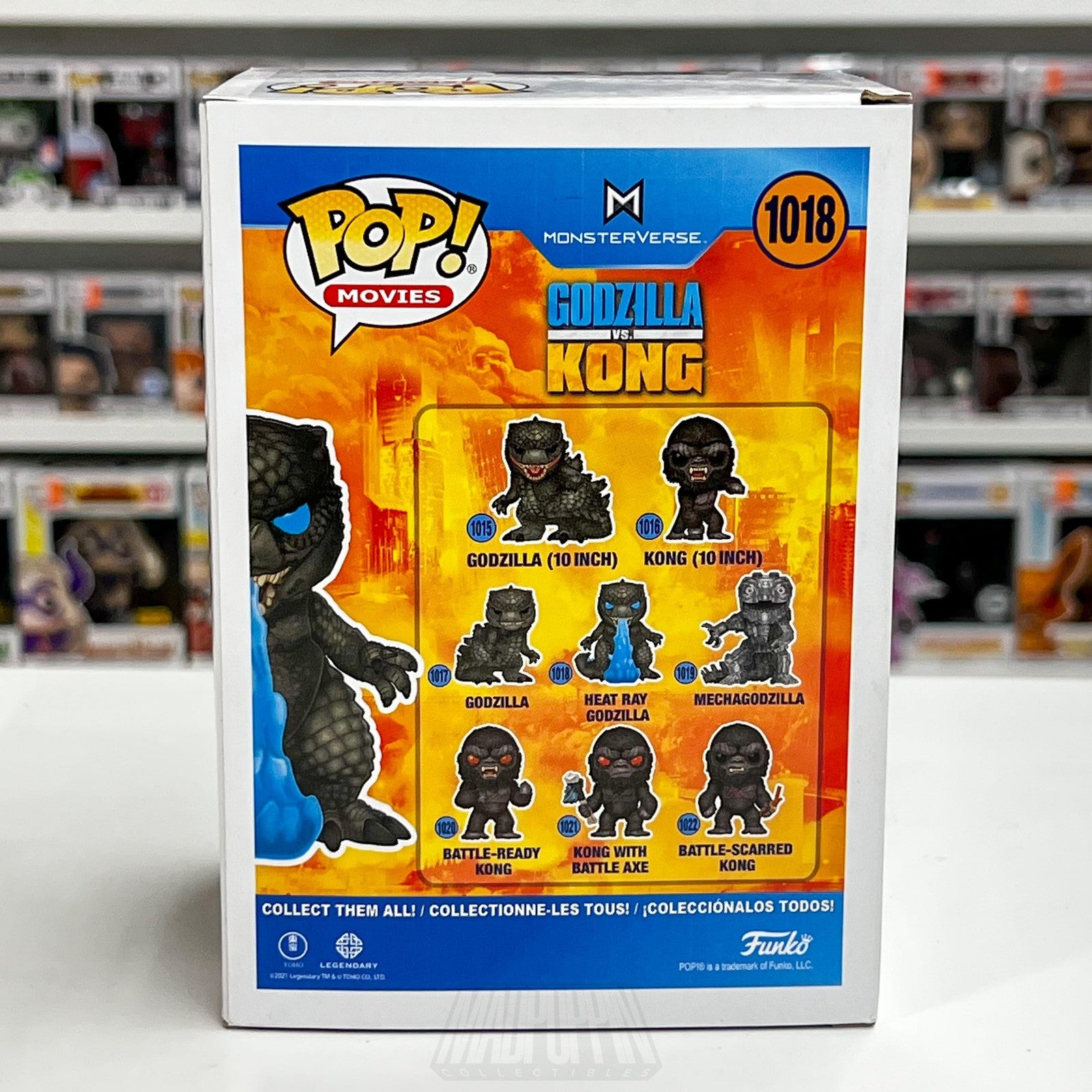 Funko Pop Movies Heat Ray Godzilla vs Kong 1018 Vinyl Figure Toy Kaiju Monsters