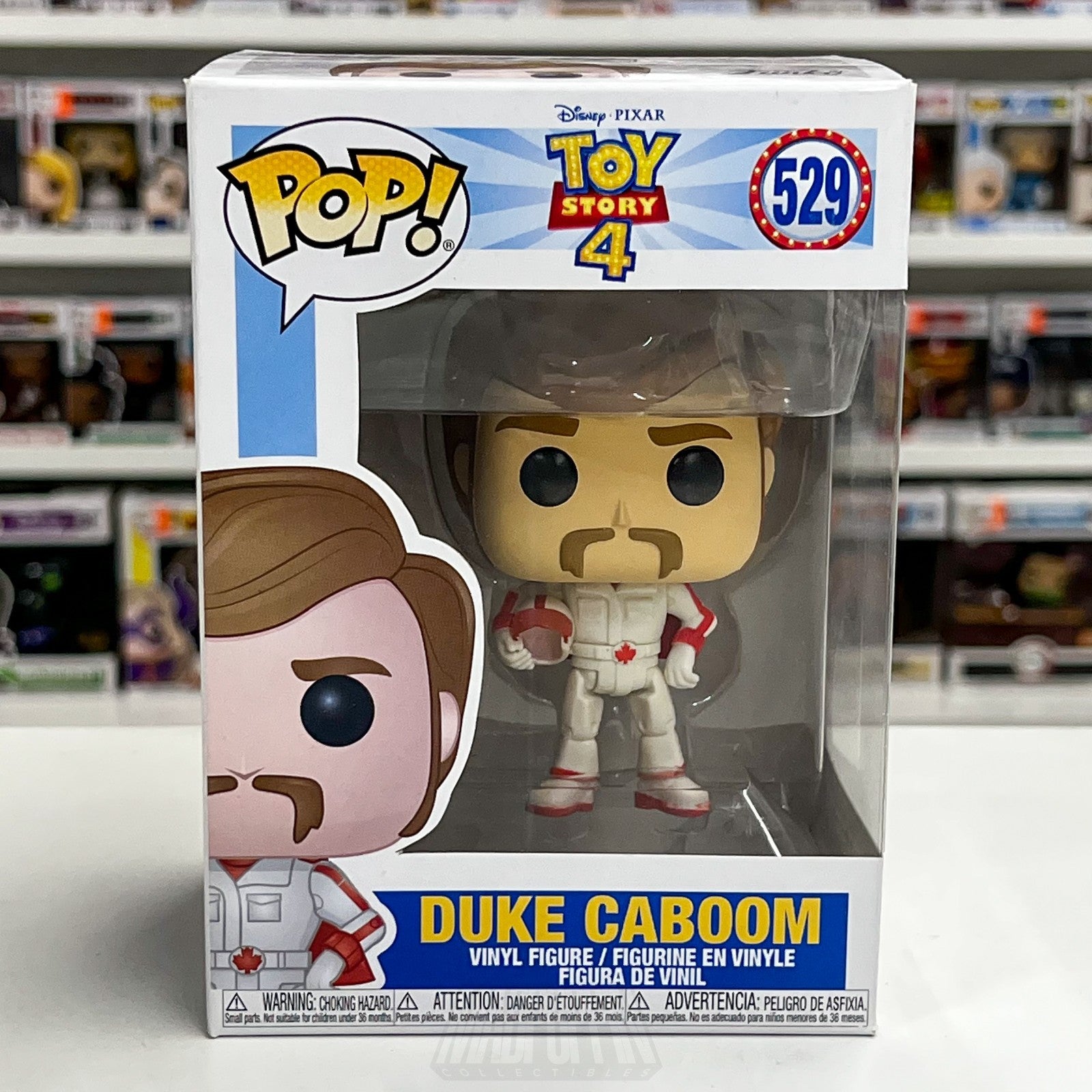 Funko Pop Disney Pixar Toy Story 4 Duke Caboom 529 Vinyl Figure Keanu Reeves Toy0