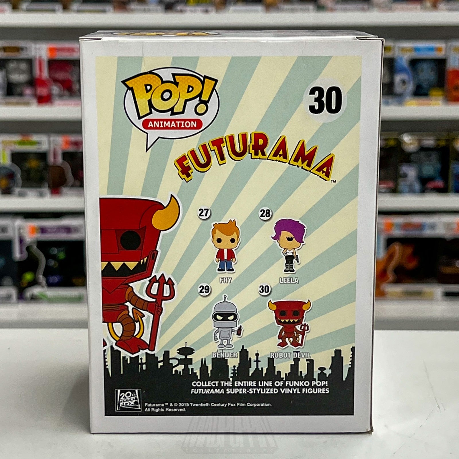 Funko Pop Animation Futurama Robot Devil 30 Beelzebot 2015 Vaulted Vinyl Figure3