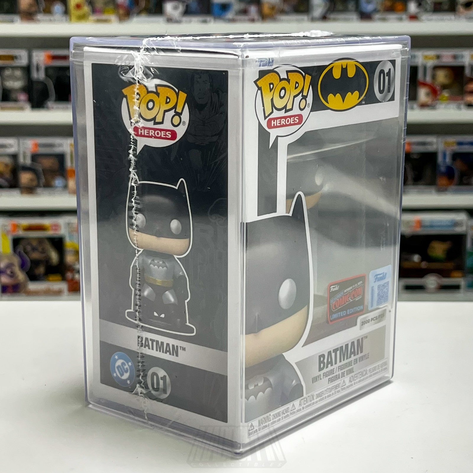 Funko Pop DC Heroes Batman Metallic 01 Mystery Blind Box Con Sticker 2000 PCS