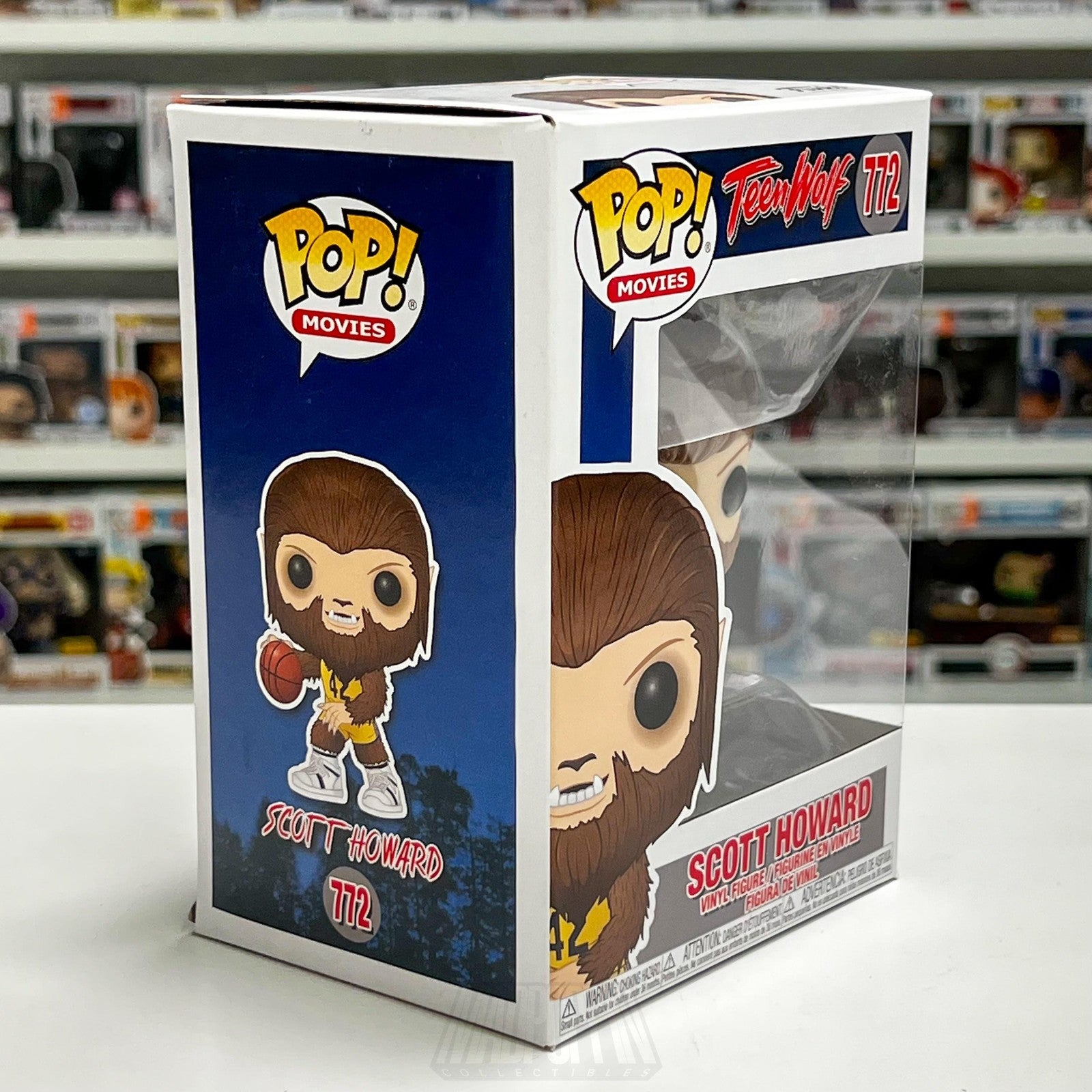 Funko Pop! Movies Teen Wolf Scott Howard 772 Vinyl Figure In Box Basketball Toy