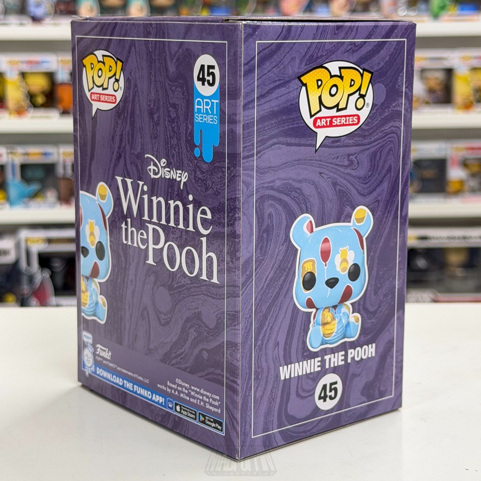Funko Pop Disney Winnie the Pooh 45 Art Series Signed by Jim Cummings JSA COA4