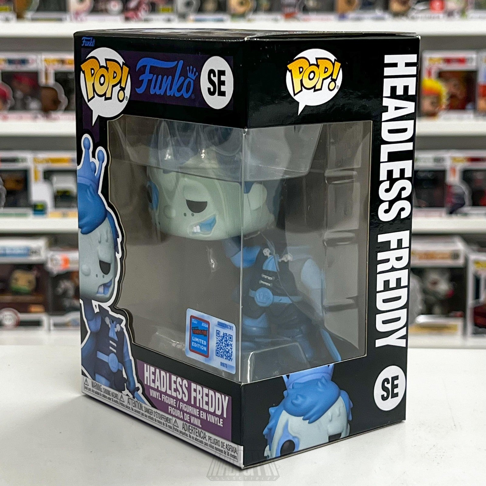 Funko Pop Headless Freddy SE NYCC 2024 Limited Vinyl Figure Official Sticker