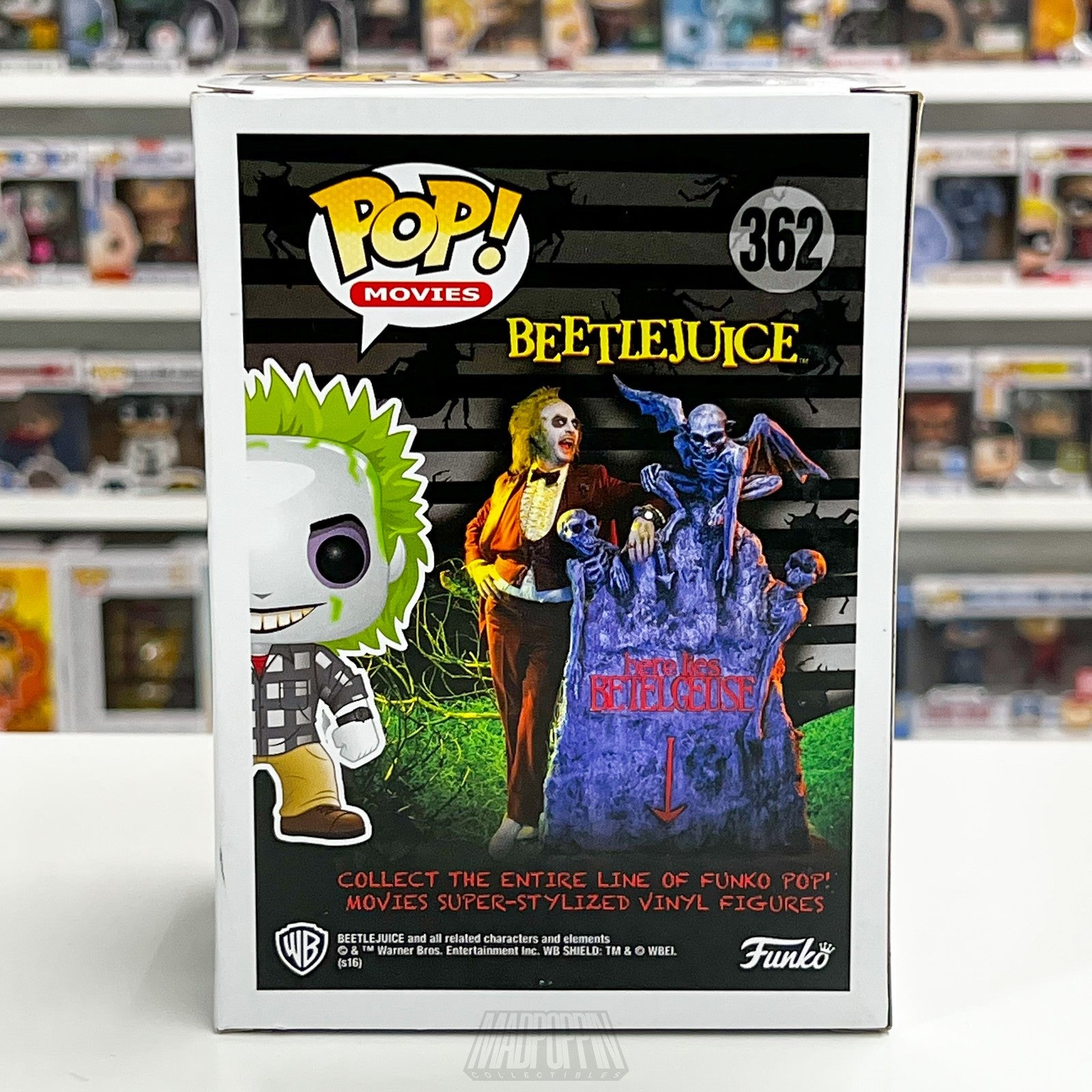 Funko Pop Beetlejuice 362 Hot Topic Exclusive Vinyl Figure Collectible Boxed