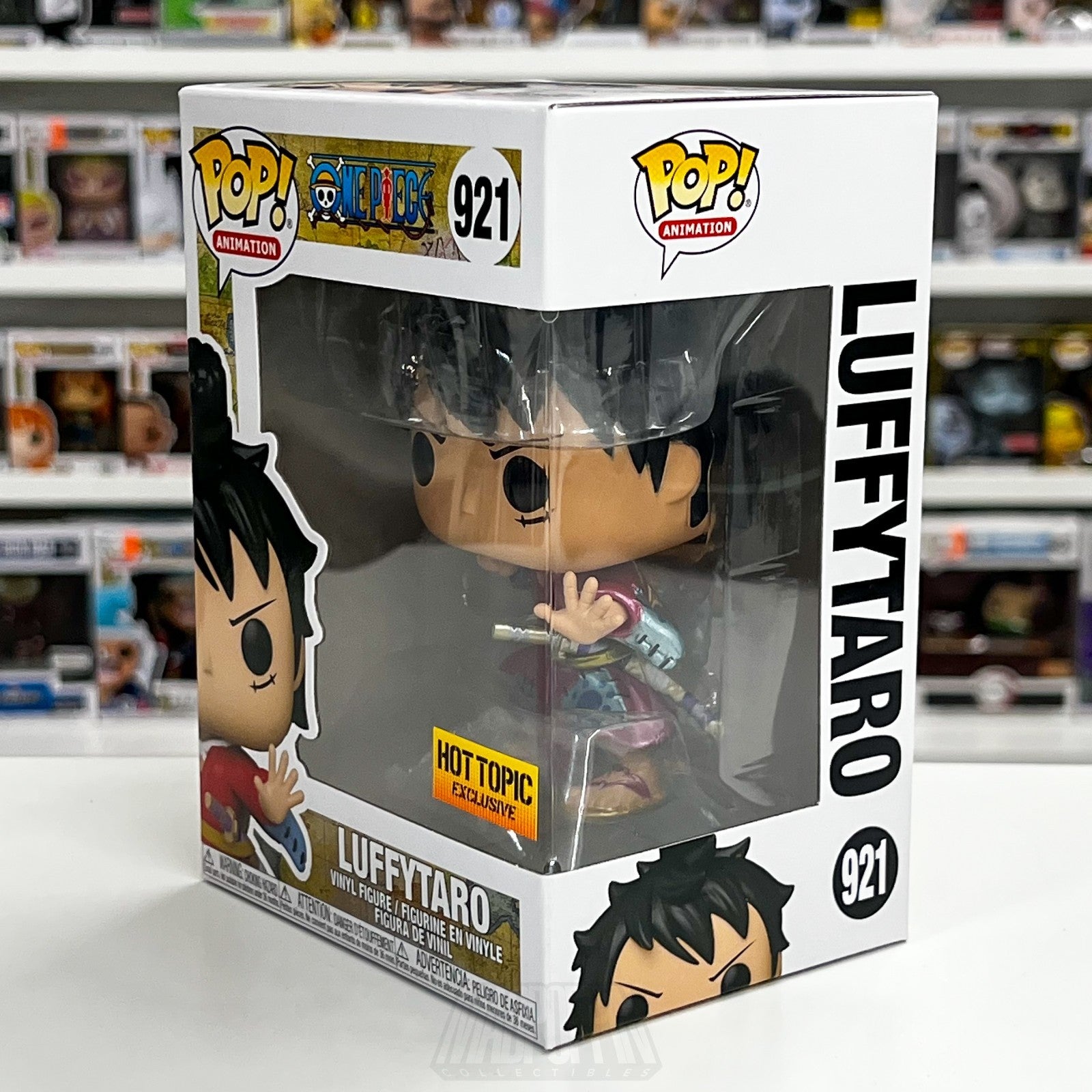 Funko Pop Anime One Piece Luffytaro Metallic Hot Topic 921 Vinyl Figure Toy1