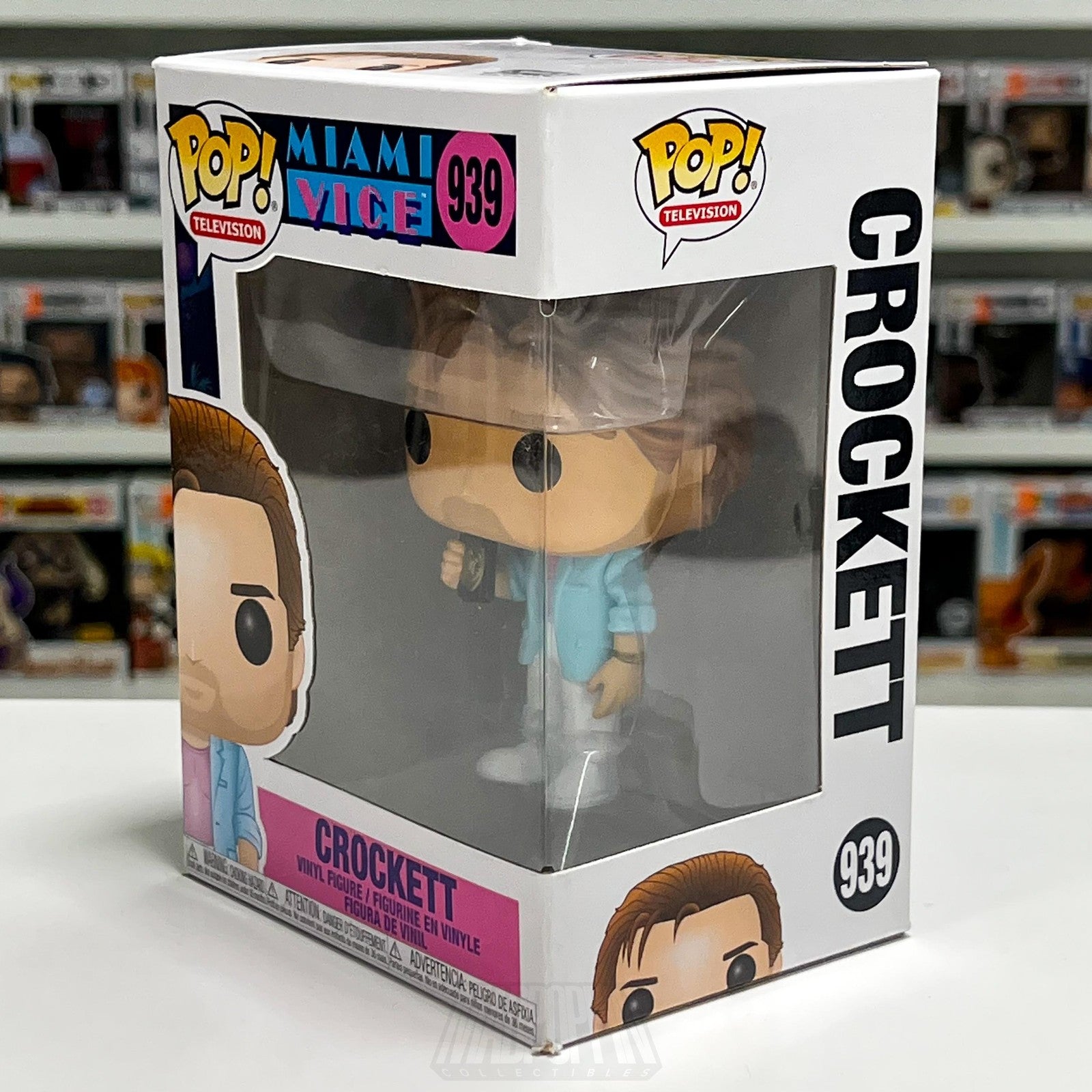Funko Pop Television Miami Vice Crockett #939 Vinyl Figure TV Show Action Drama