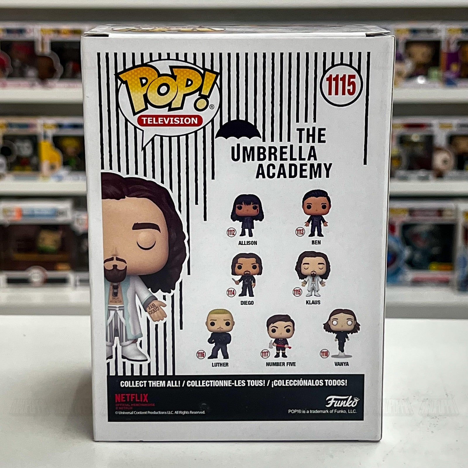 Funko Pop Television The Umbrella Academy Klaus #1115 Vinyl Figure New in Box