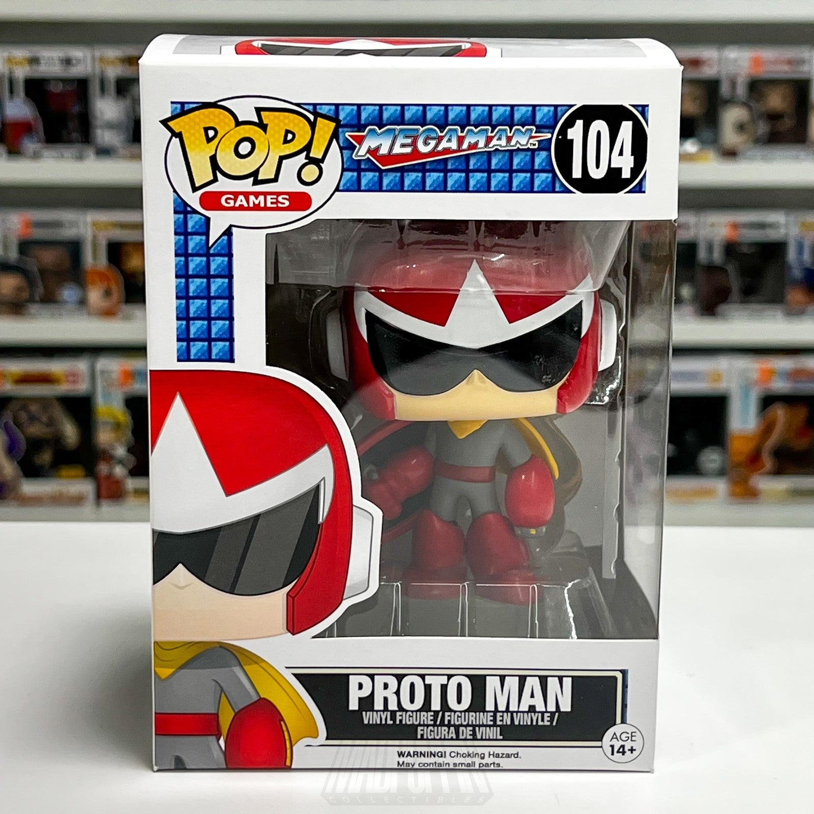Funko Pop Video Games Mega Man Proto Man 104 Vinyl Figure Capcom Toy