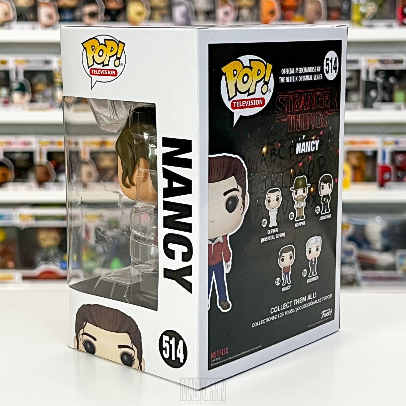 Funko Pop TV Netflix Stranger Things Nancy Wheeler w/Gun Coly Python Vaulted 514