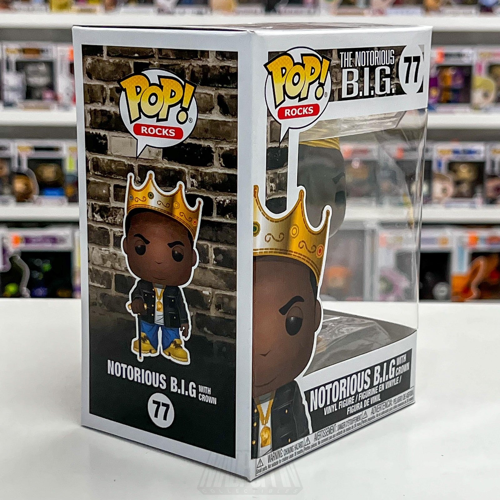Funko Pop! Rocks The Notorious B.I.G. #77 With Crown Vinyl Figure Collectible5