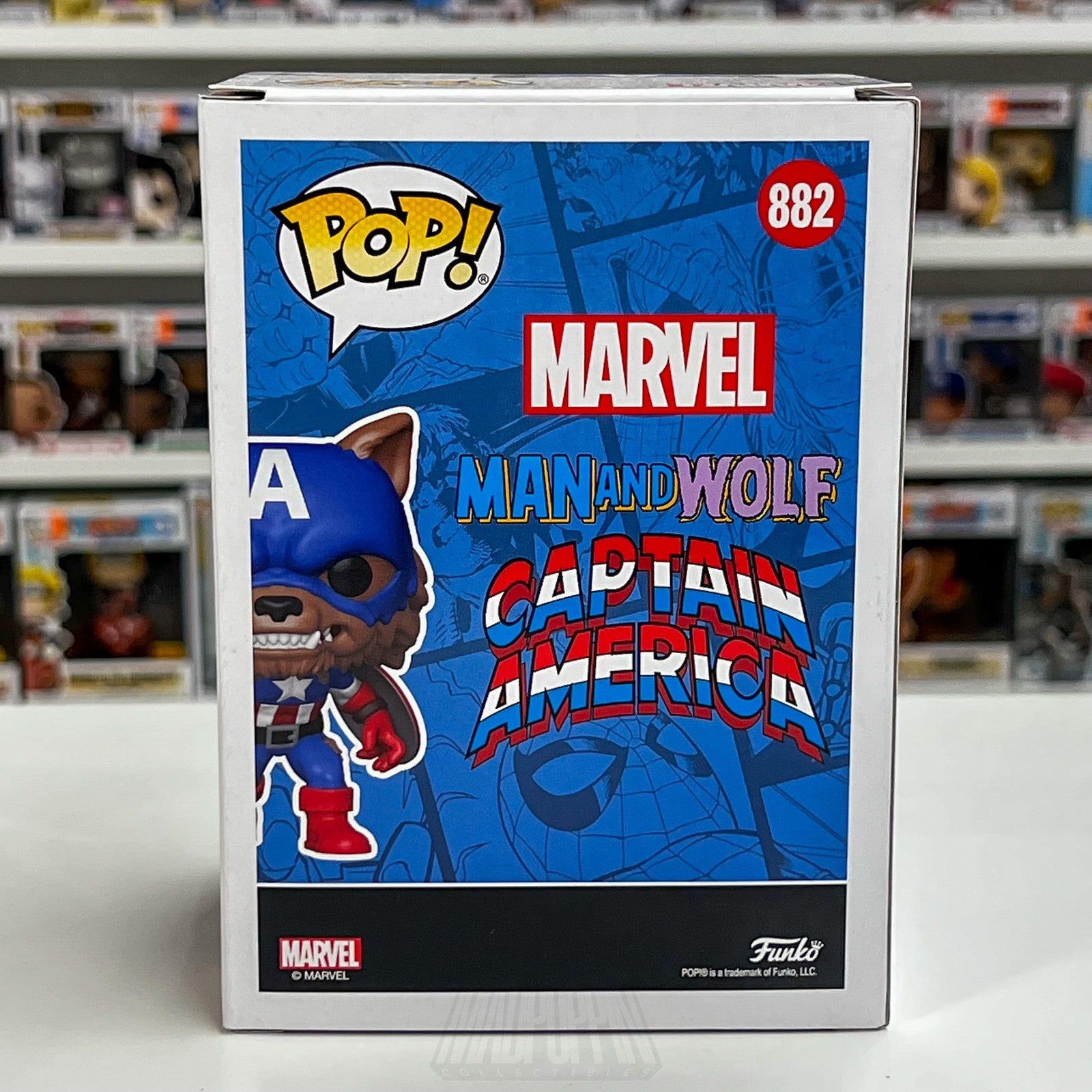 Funko Pop Marvel Capwolf #882 Year of the Shield Convention Limited Captain Toy
