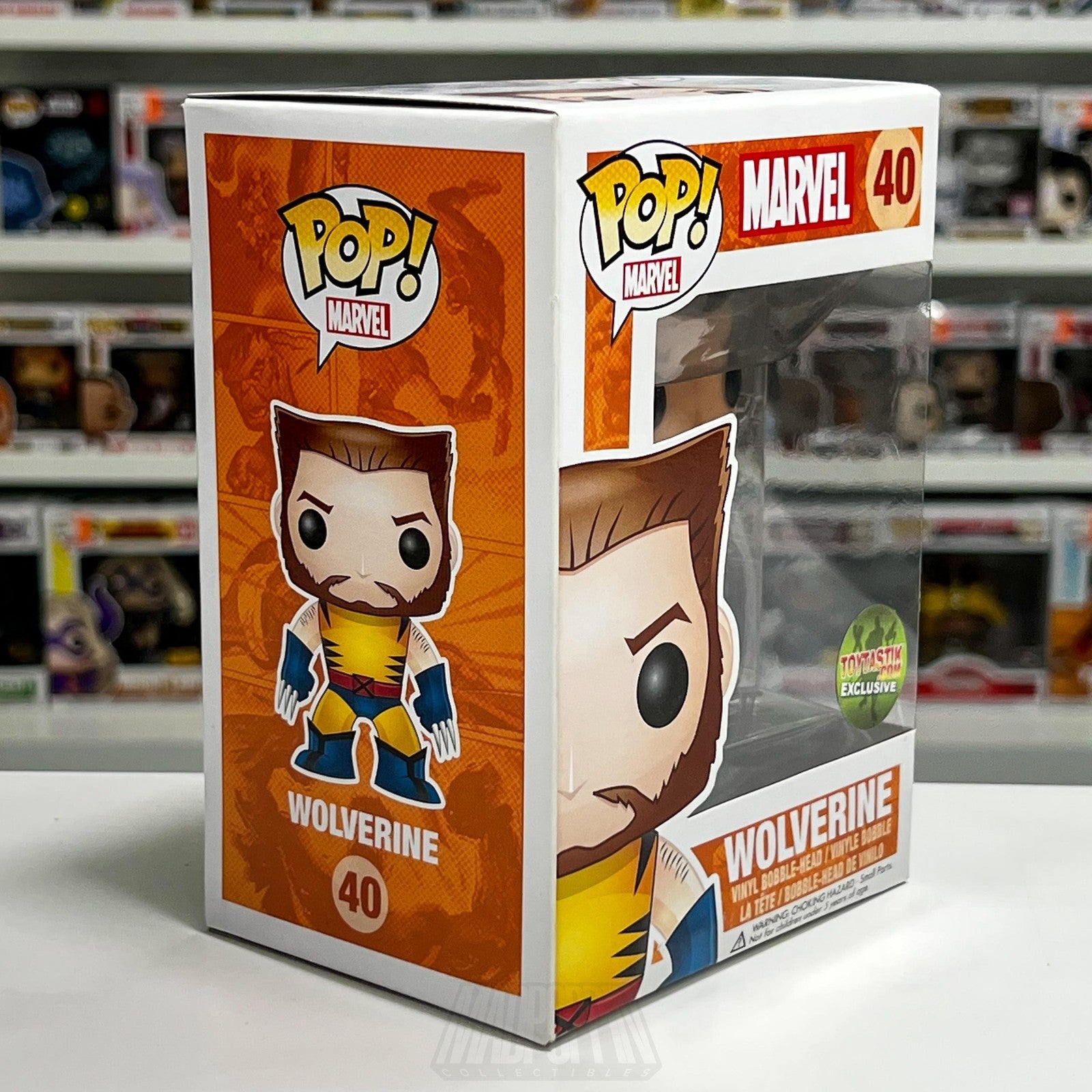 Funko Pop Marvel Wolverine Unmasked 40 Toytastik VAULTED Vinyl Armor SUPER RARE