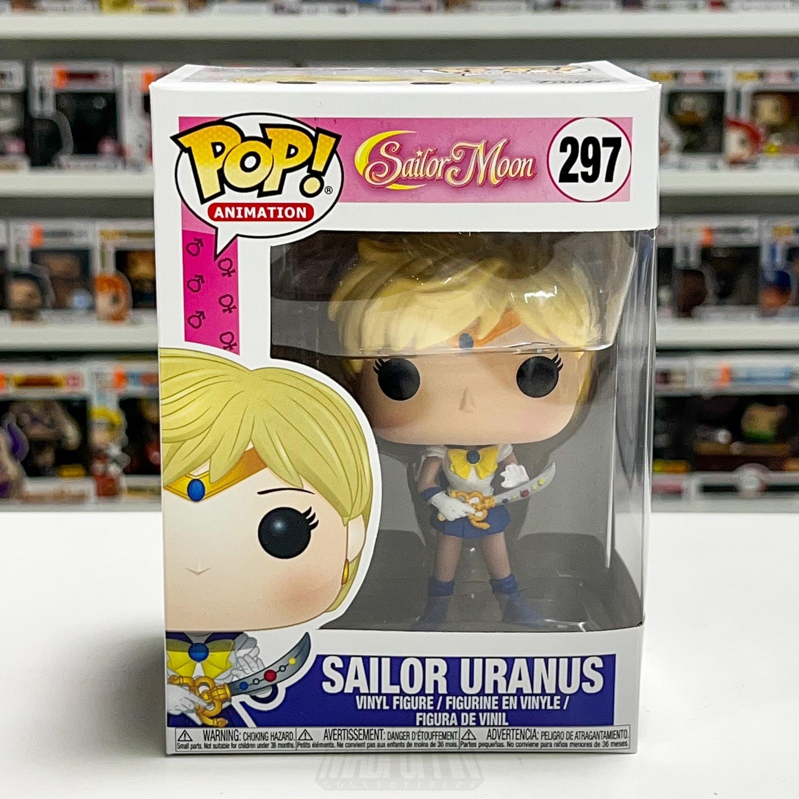 Funko Pop Animation Sailor Moon Sailor Uranus 297 Vinyl Figure Toei Anime Toy