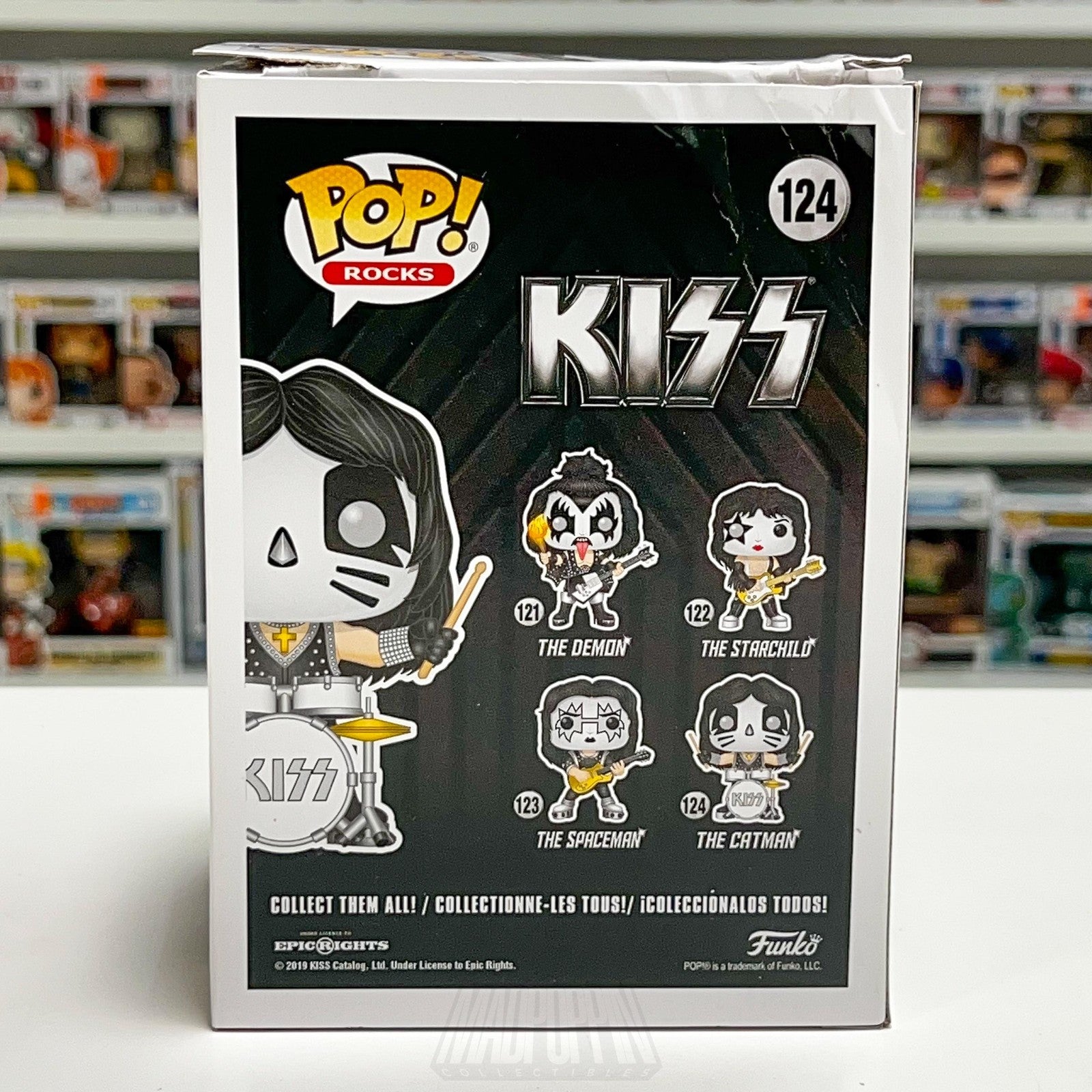 Funko Pop Rocks KISS The Catman 124 Vinyl Figure 2019 Hard Glam Music Metal Toy