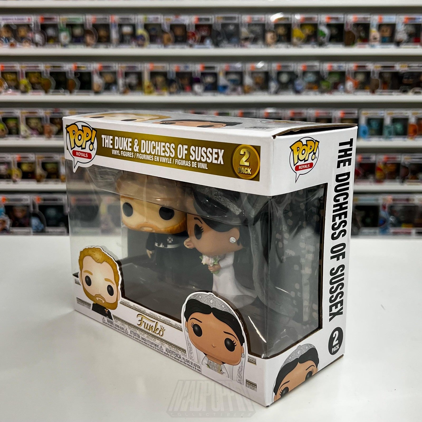 Funko Pop The Royal Wedding Duke & Duchess of Sussex Harry Megan 2 Pack Figures