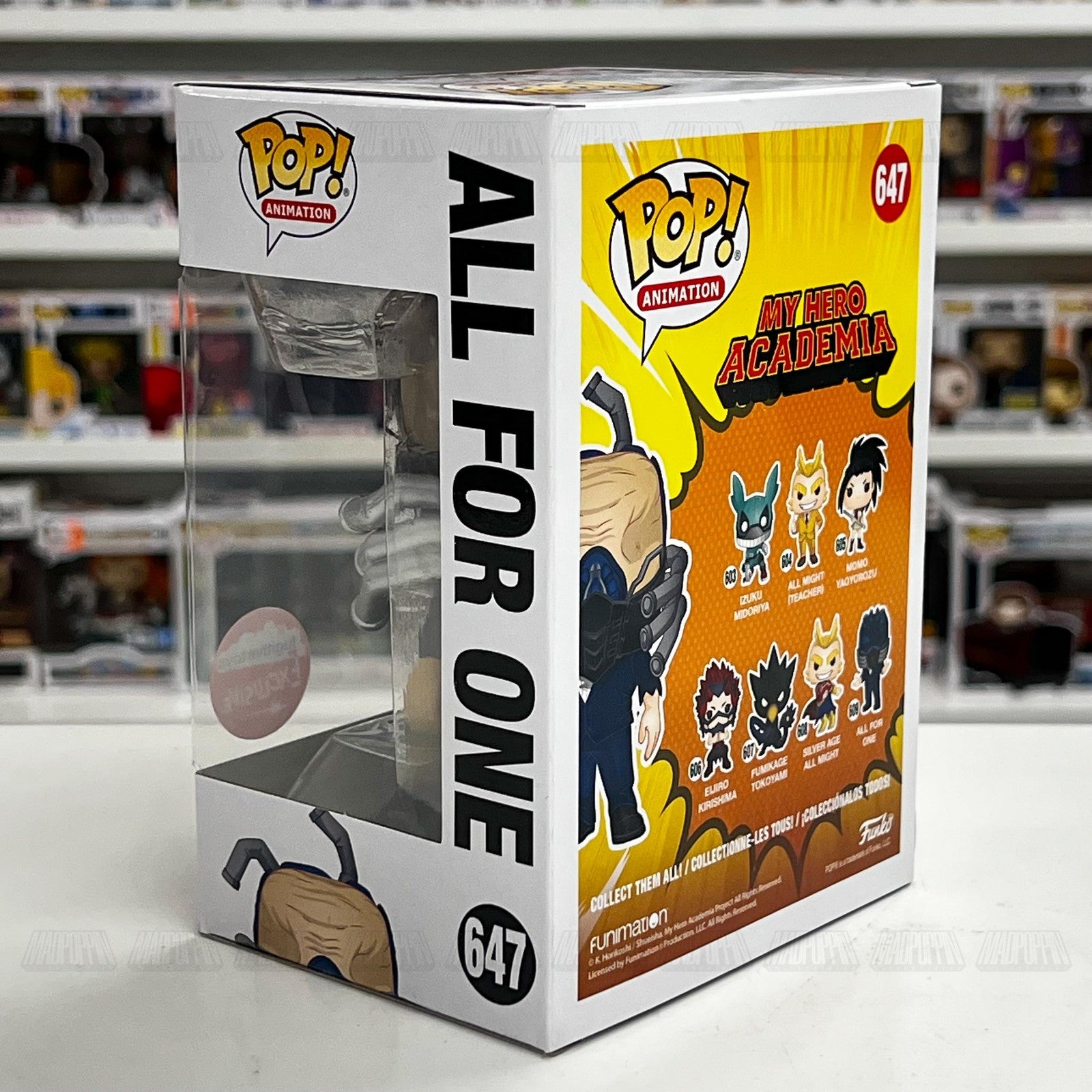Funko Pop My Hero Academia All For One 647 Fugitive Toys Exclusive Vinyl Figure