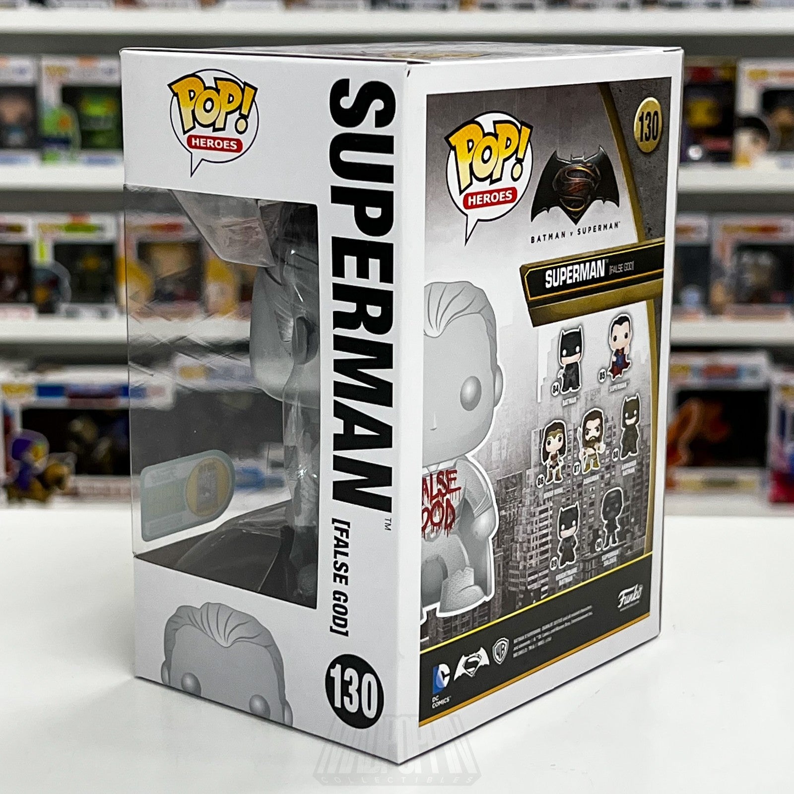 Funko Pop DC Batman vs Superman False God SDCC 130 Con Sticker Toy Vinyl Figure2