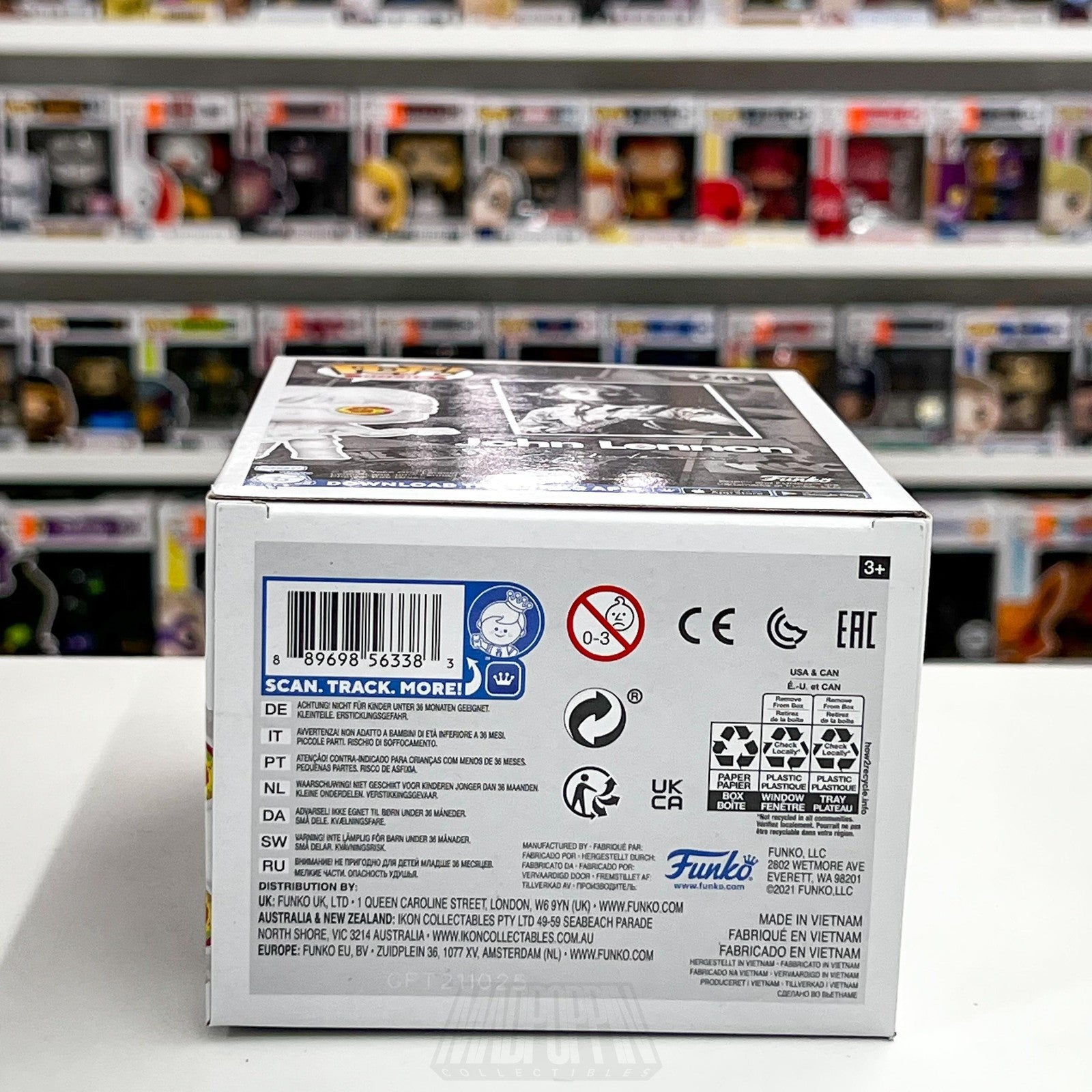 Funko Pop Rocks John Lennon 246 Entertainment Earth Exclusive Vinyl Figure LE7