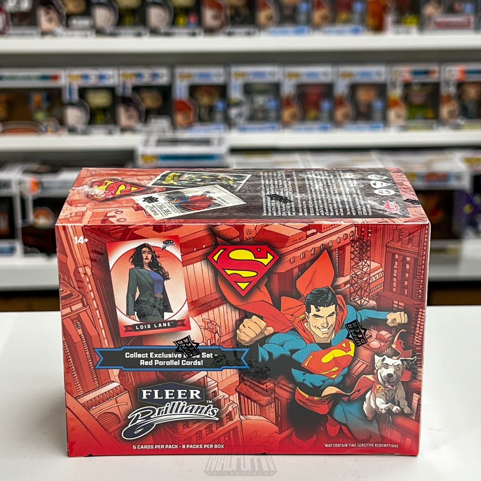 Fleer Brilliants Superman DC Red Blaster Box Parallel Target Cards Upper Deck