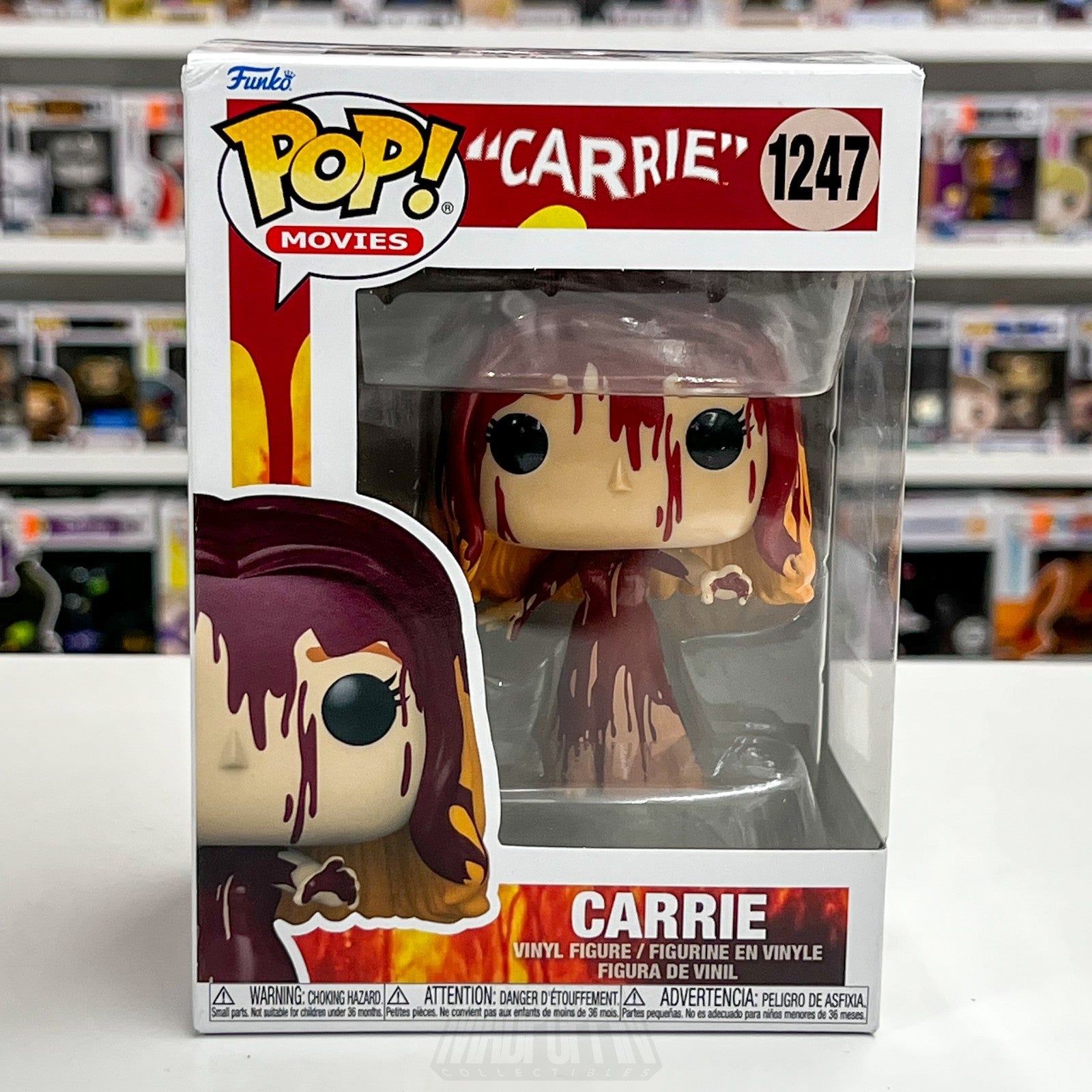 Funko Pop Movies Carrie 1247 Vinyl Figure Horror Stephen King Collectible New0