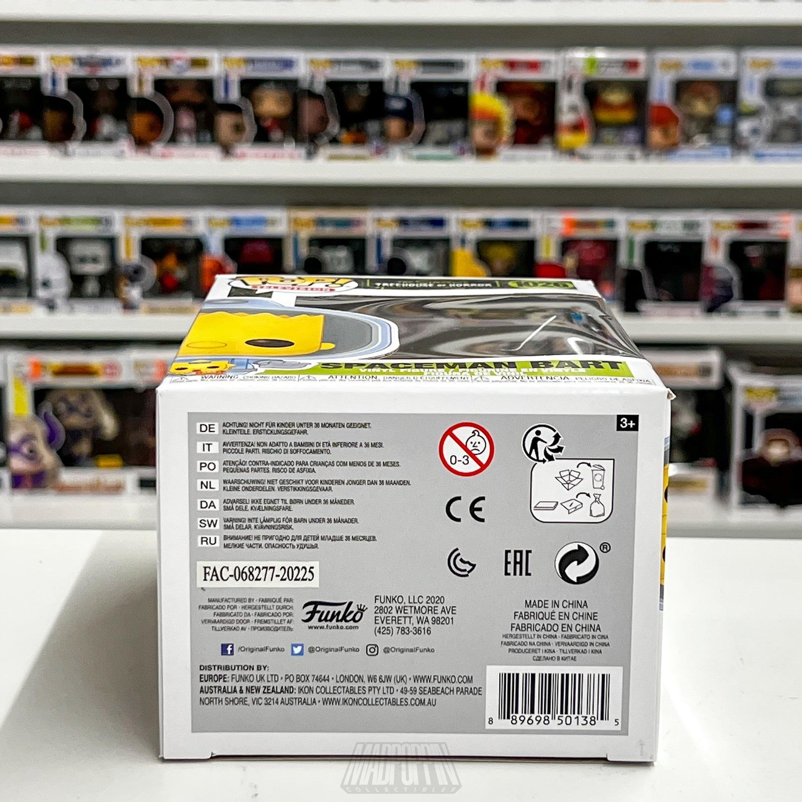 Funko Pop Spaceman Bart #1026 Simpsons Treehouse of Horror Vinyl Figure New 2020
