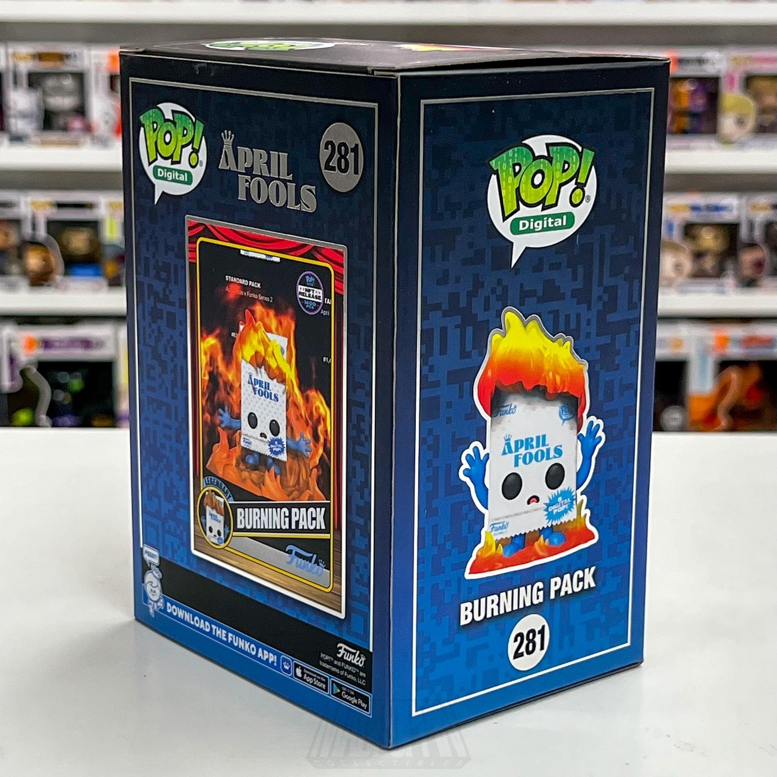 Funko Pop Digital Release April Fools Burning Pack 281 Vinyl Figure 1400 PCS NIB4