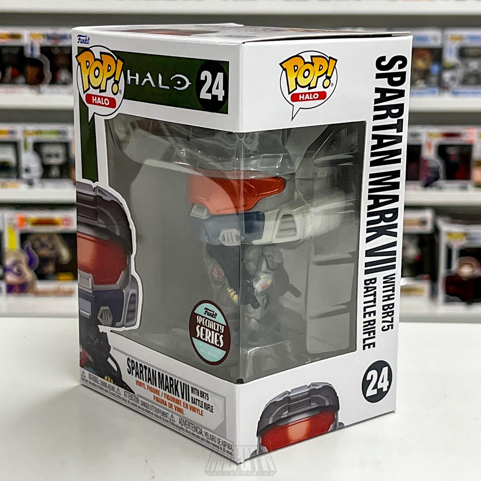 Funko Pop Halo Spartan Mark VII with BR75 Battle Rifle Specialty Series #24 New