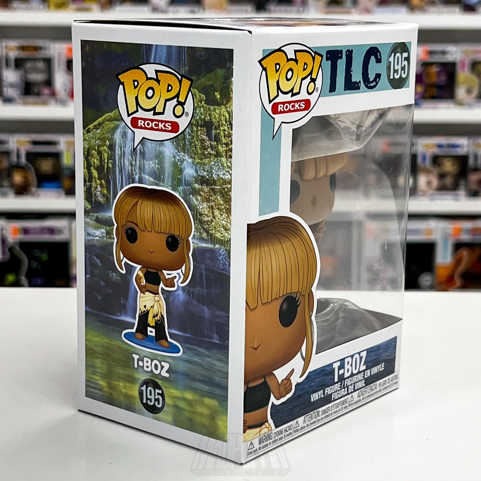 Funko Pop Rocks TLC T-Boz 195 Waterfalls Video Vinyl Figure 90s R&B Atlanta NIB5