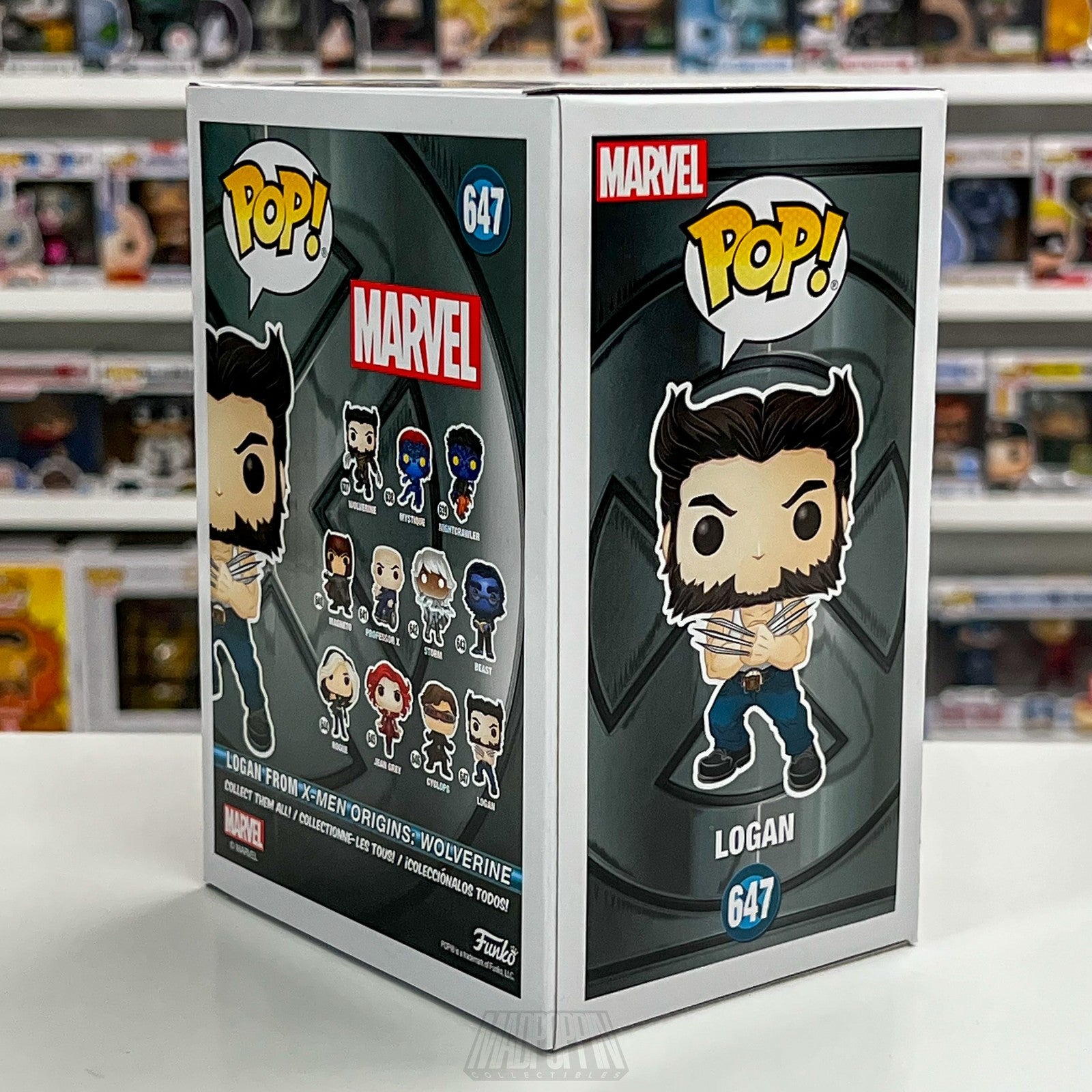 Funko Pop Marvel Logan 647 X-Men Origins Wolverine Bobble-Head Vinyl Figure New