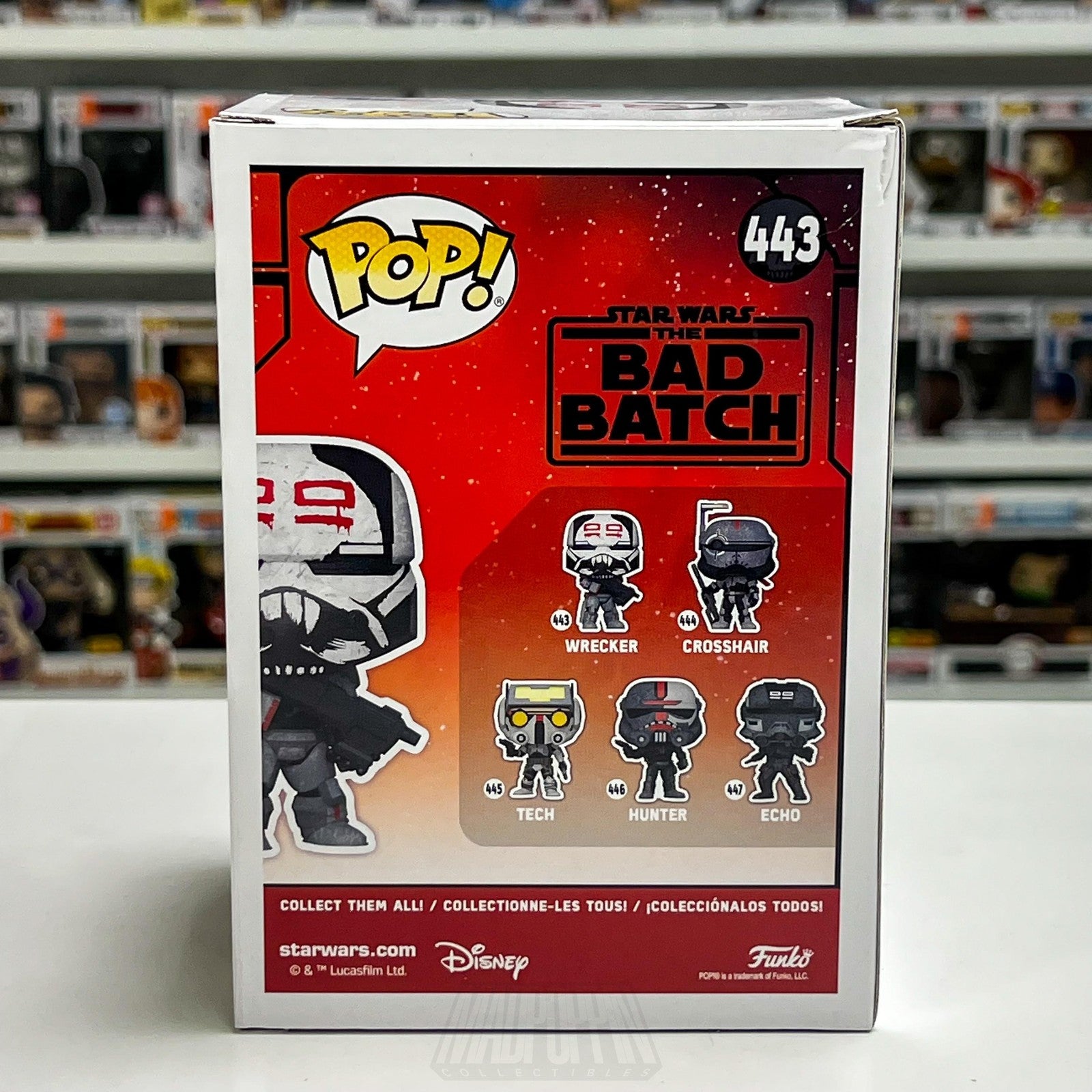 Funko Pop Star Wars The Bad Batch Wrecker 443 BobbleHead Figure Clone Troopers