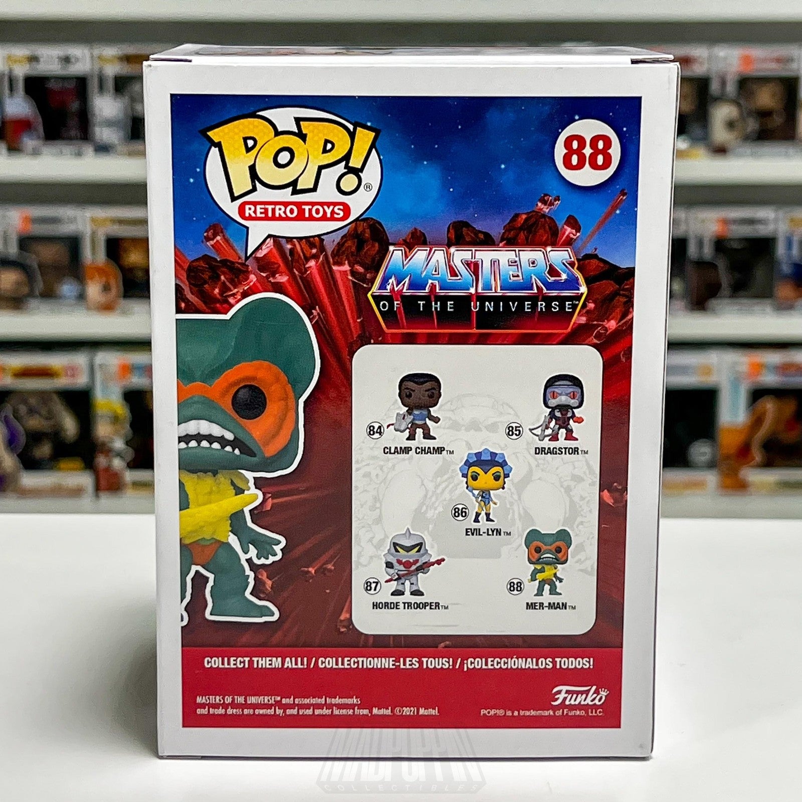 Funko Pop Retro Toys Masters of the Universe MOTU Mer-Man #88 Vinyl Figure Toy