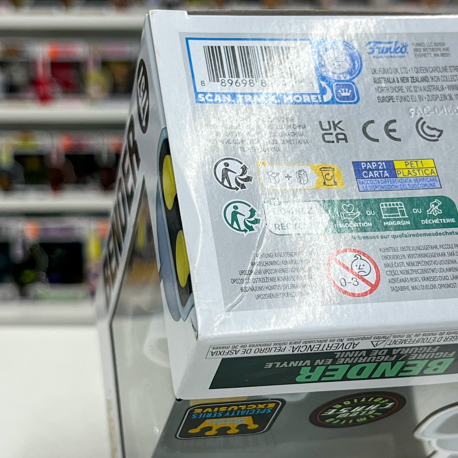 Funko Pop Animation Futurama Bender Specialty Series Chase Glow 1757 Figure Toy9