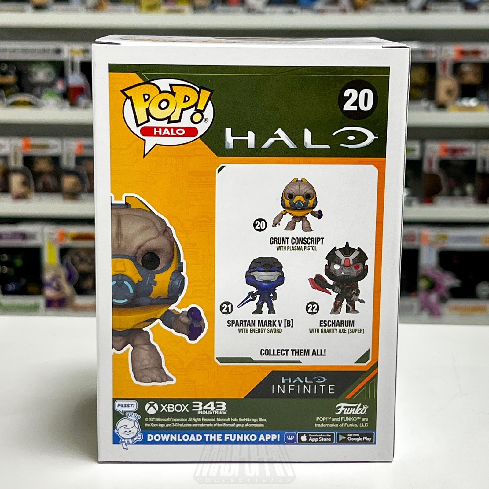 Funko Pop! Halo 20 Grunt Conscript Plasma Pistol Vinyl Figure Halo Infinite Toy