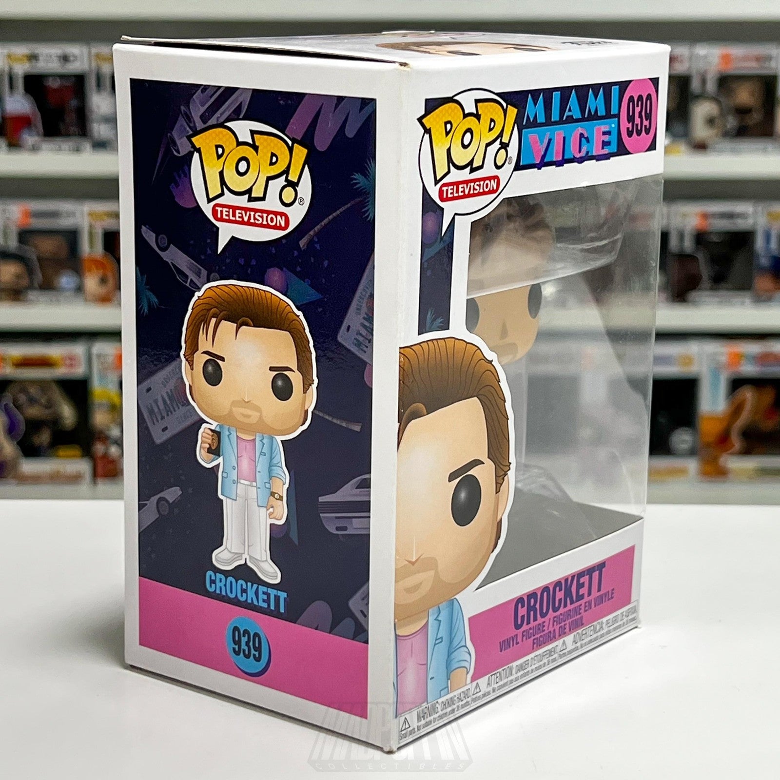 Funko Pop Television Miami Vice Crockett #939 Vinyl Figure TV Show Action Drama