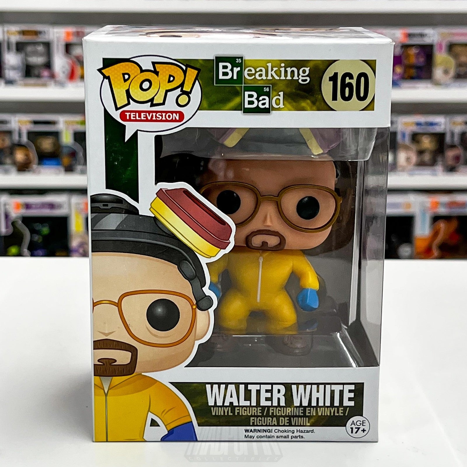 Funko Pop Television Breaking Bad Walter White Hazmat Suit 160 Vinyl Figure AMC0