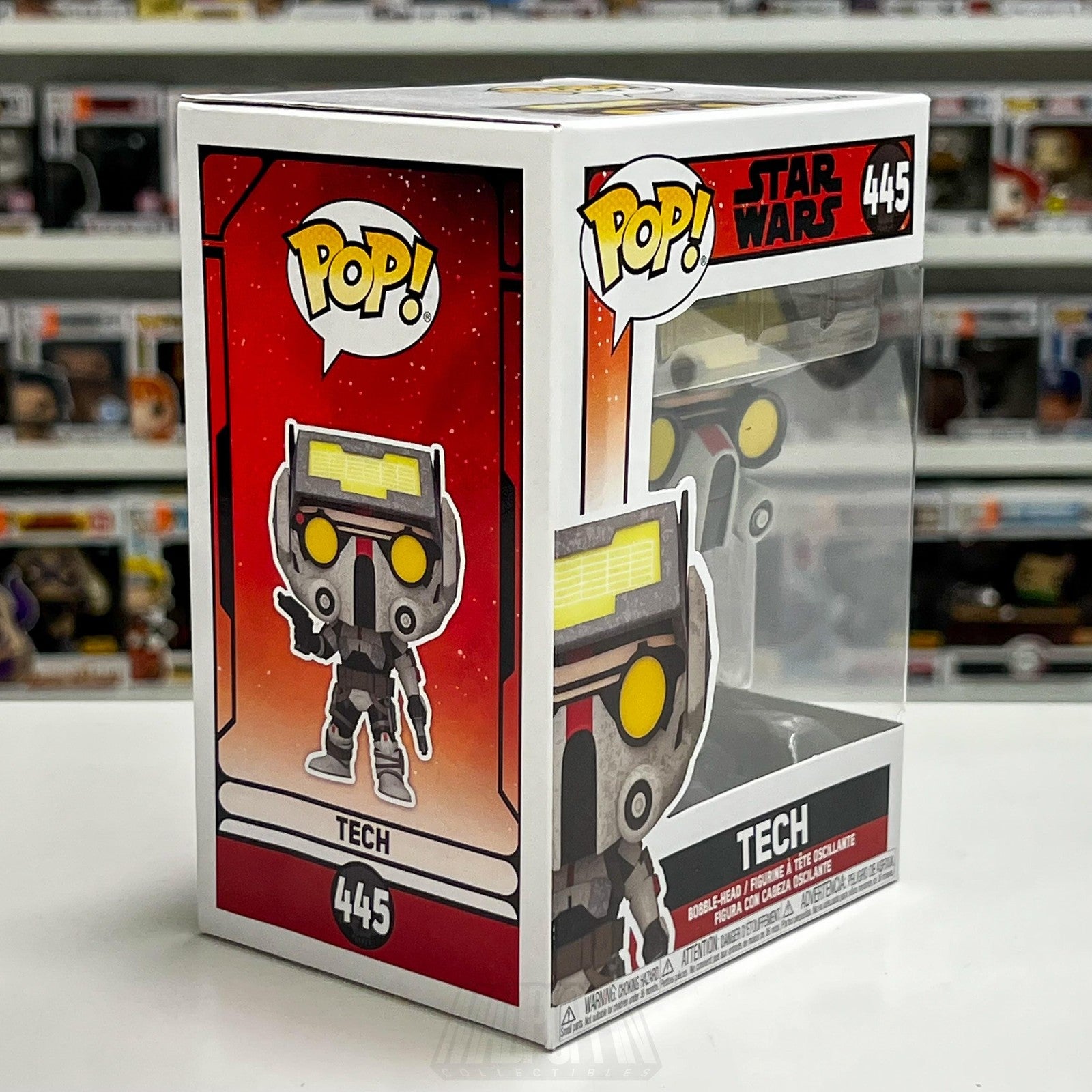 Funko Pop Star Wars The Bad Batch Tech 445 Bobble-Head Vinyl Figure New in Box