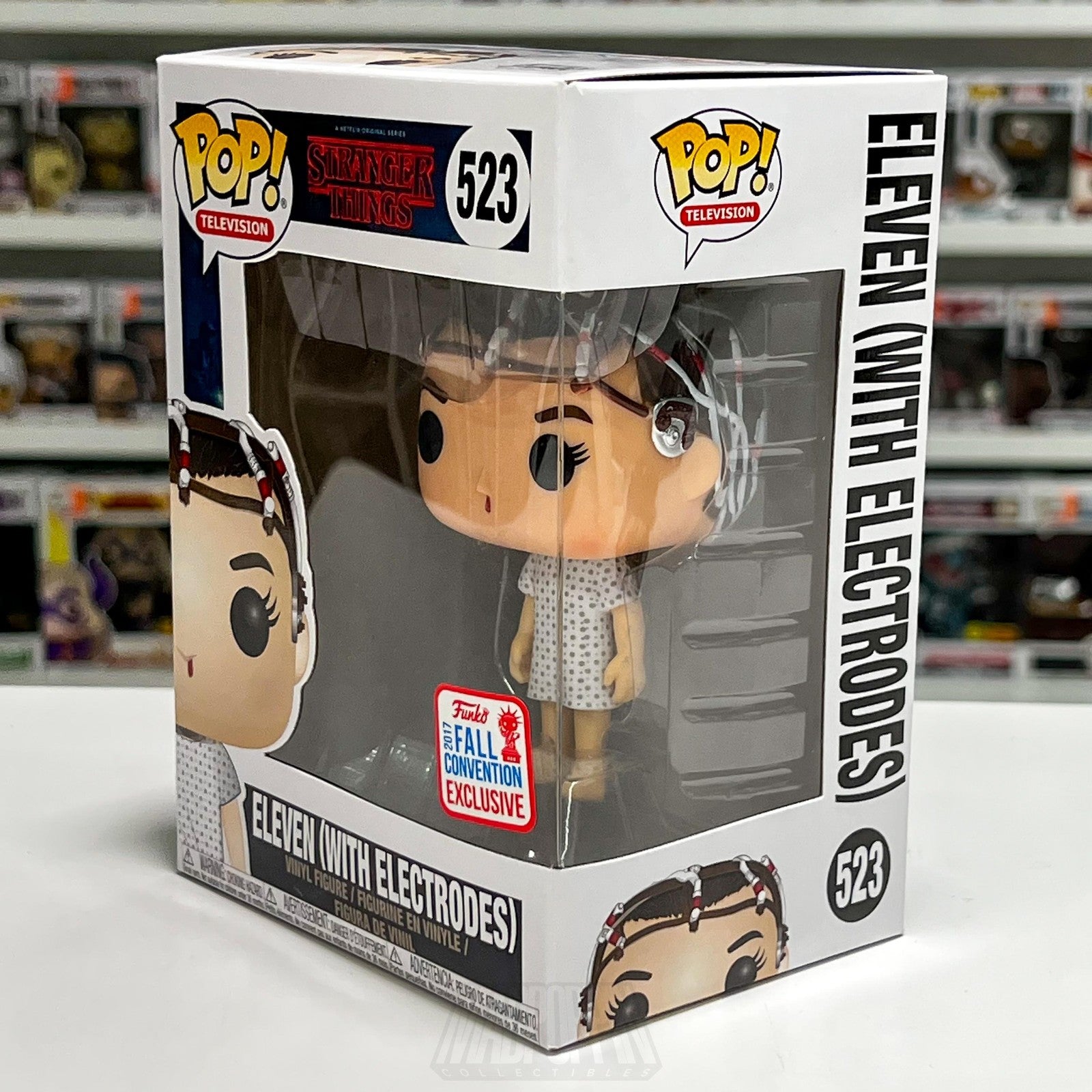 Funko Pop TV Stranger Things Eleven Electrodes 523 NYCC Fall Con Horror Netflix