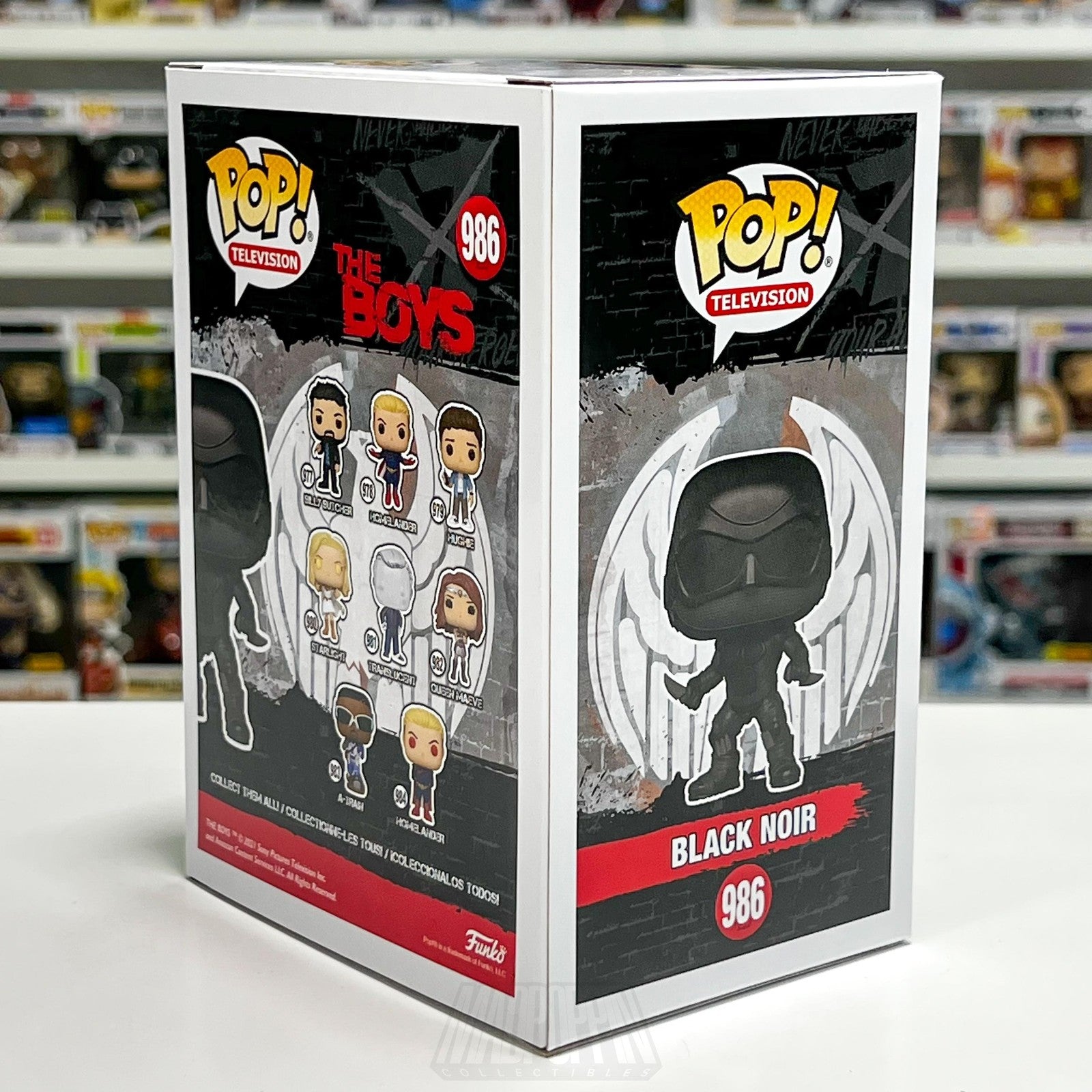 Funko Pop TV The Boys Black Noir 986 Vought 2021 Summer Convention Vinyl Figure