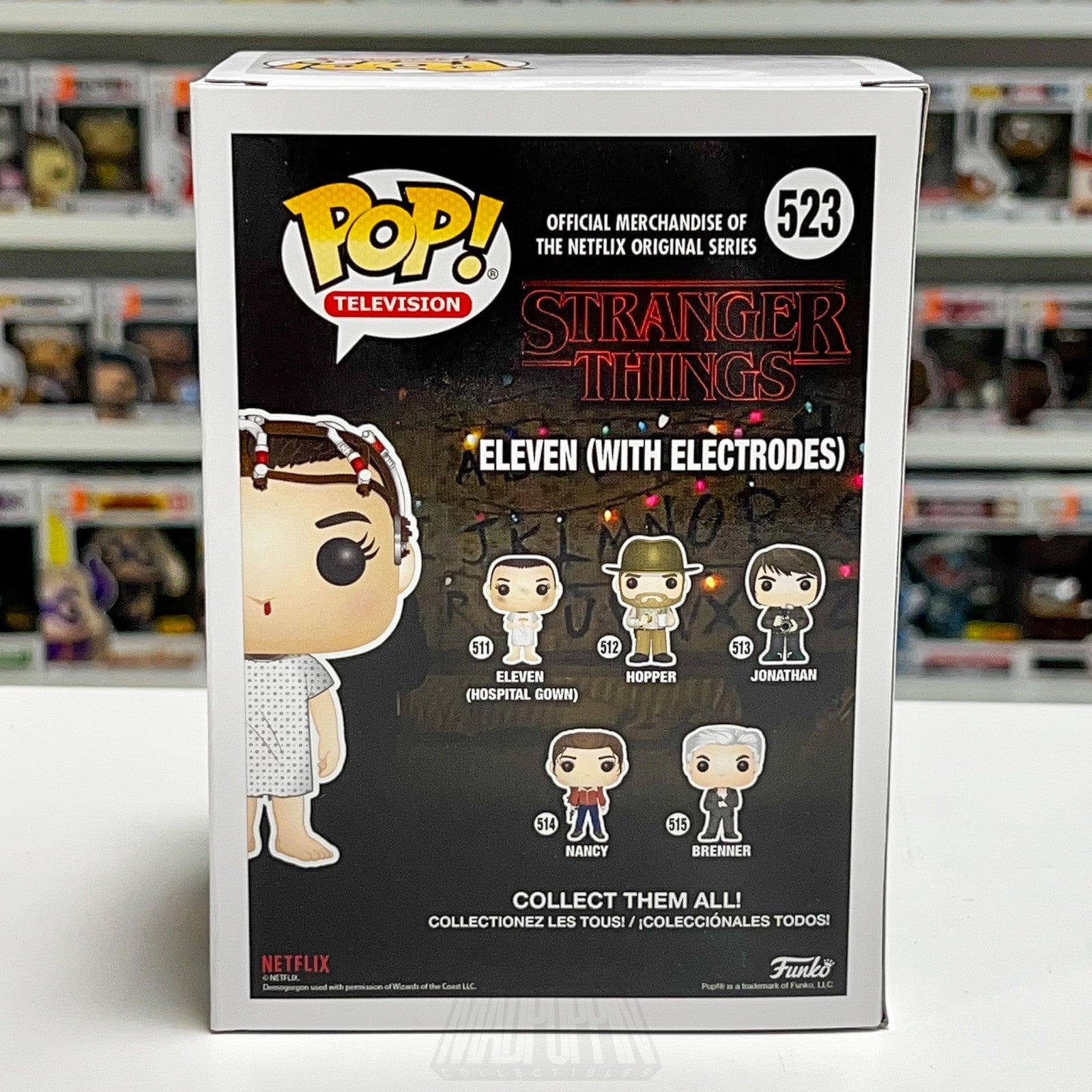 Funko Pop TV Stranger Things Eleven Electrodes 523 NYCC Fall Con Horror Netflix