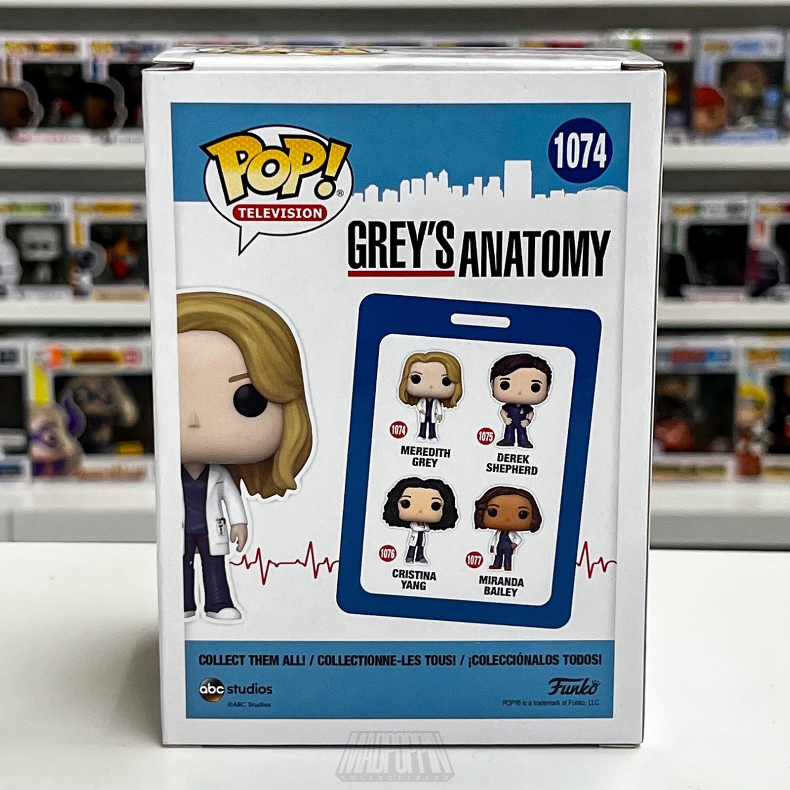 Funko Pop Television Grey's Anatomy Meredith Grey #1074 Vinyl Figure New In Box