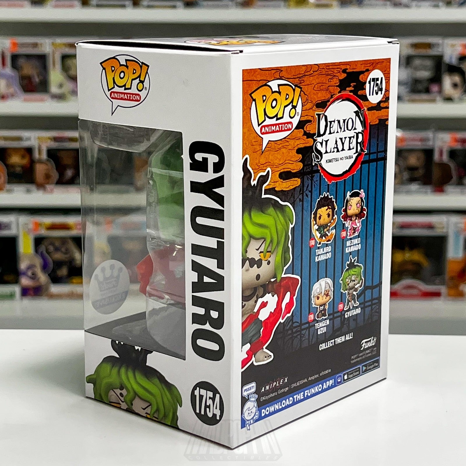 Funko Pop Animation Demon Slayer Kimetsu no Yaiba Gyutaro 1754 Funko Anime Vinyl